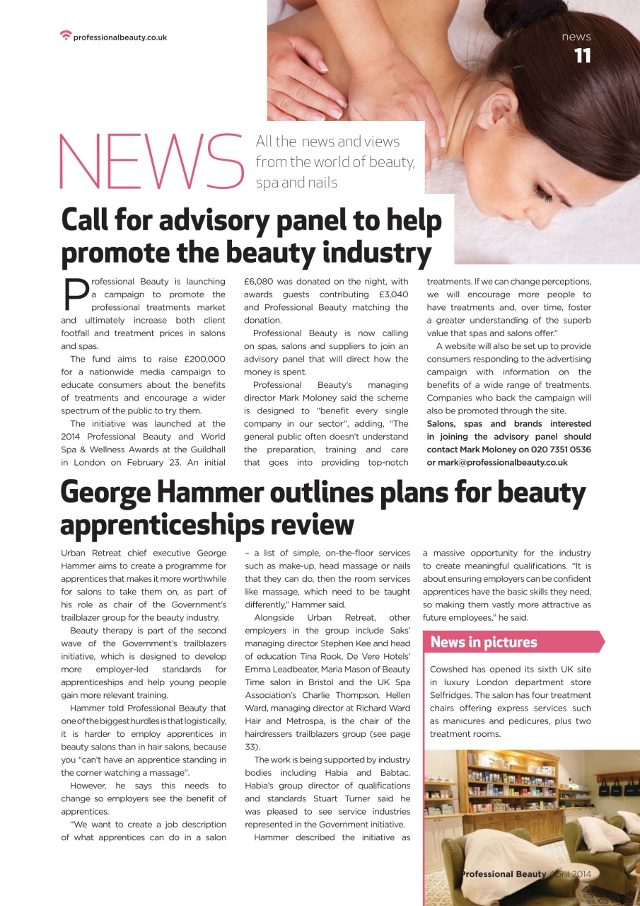 Professional Beauty Preview Pages