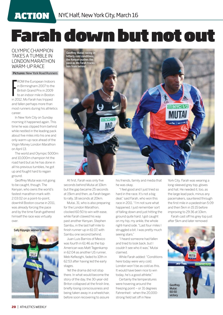 AW – Athletics Weekly Magazine Preview Pages