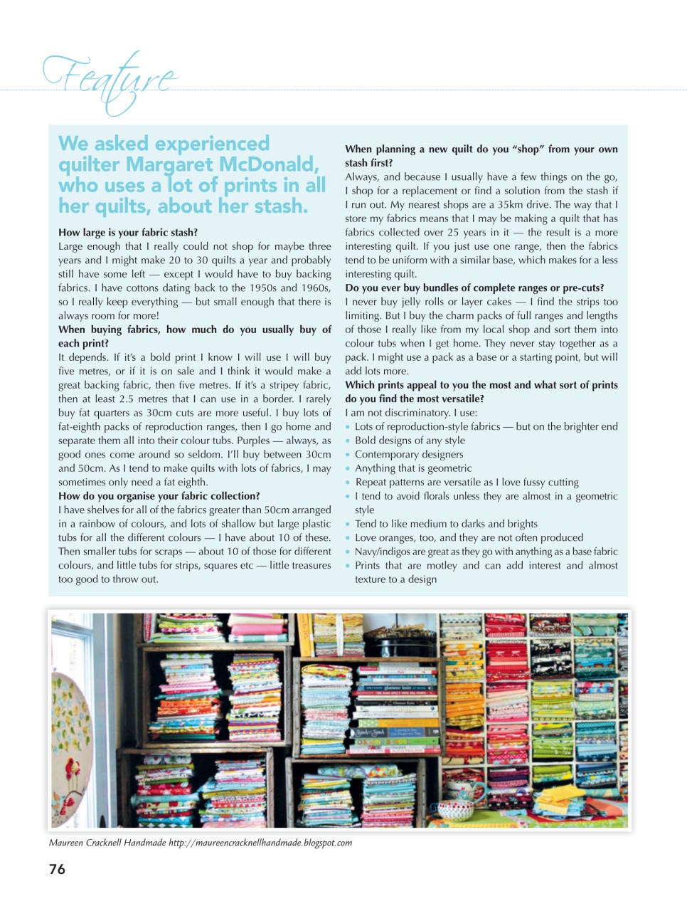 Quilters Companion Preview Pages