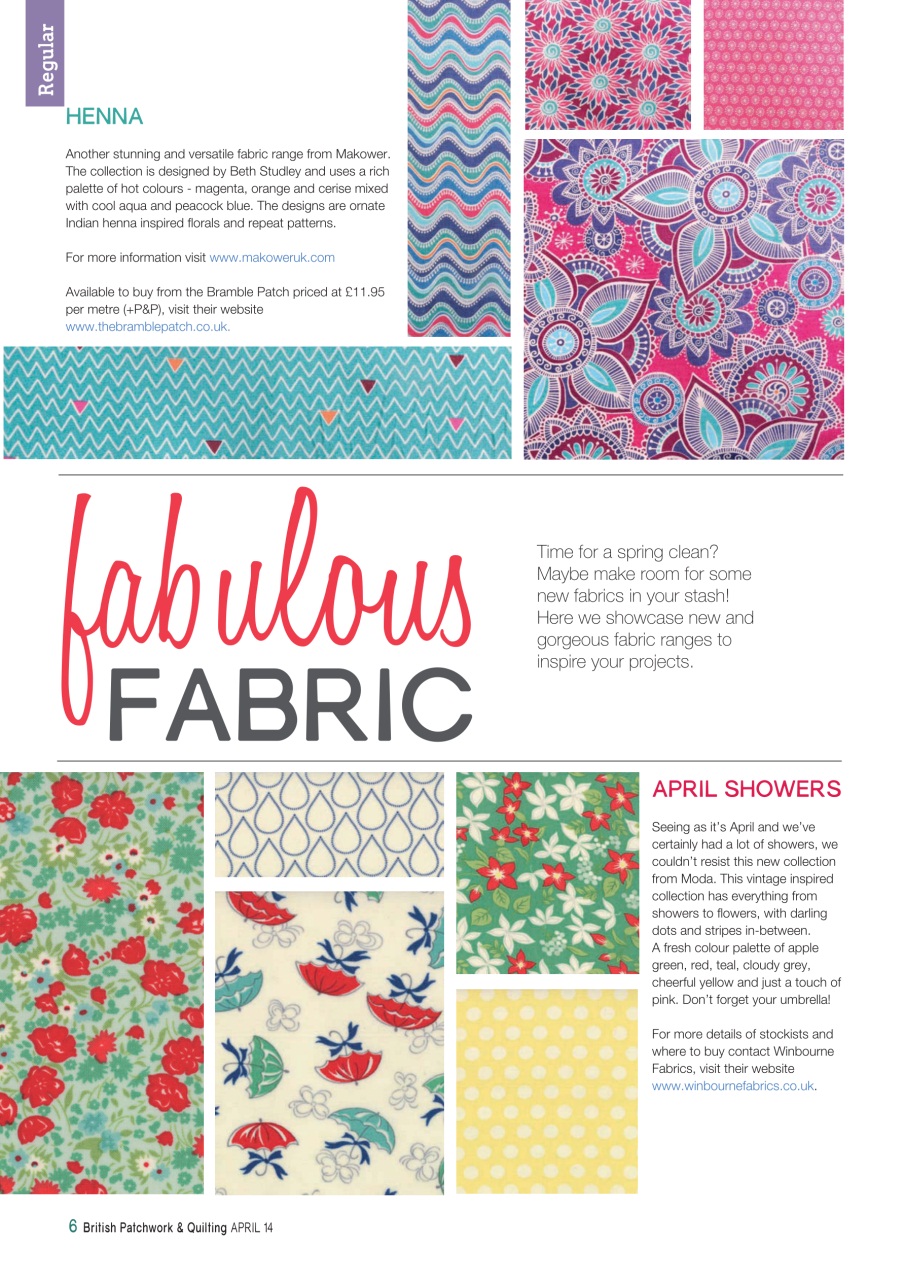 Patchwork and Quilting Preview Pages