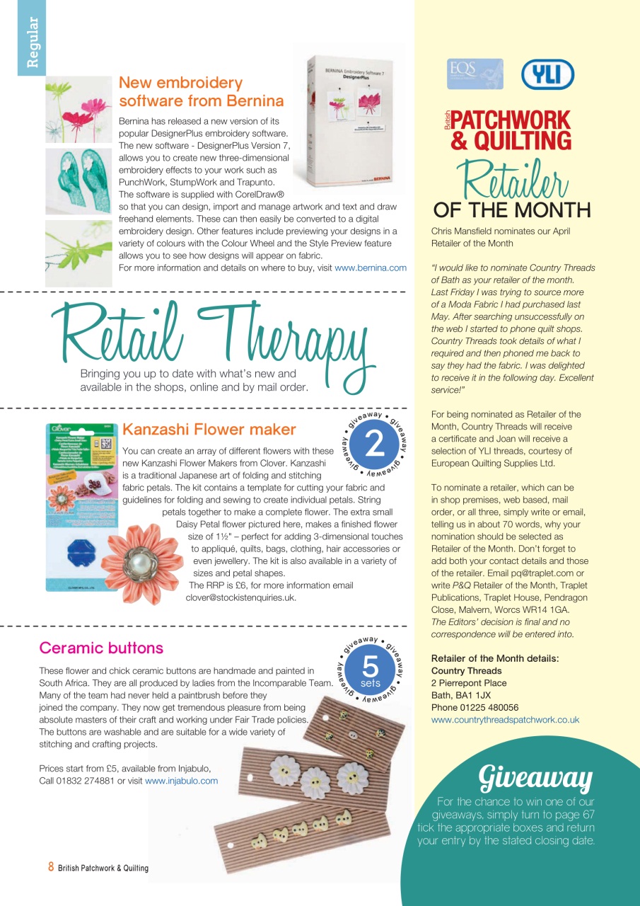 Patchwork and Quilting Preview Pages