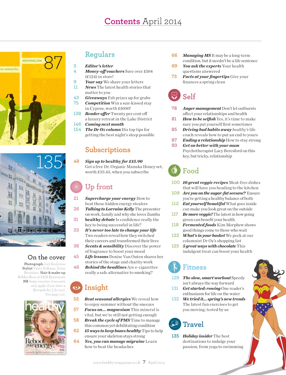 Healthy Magazine Preview Pages