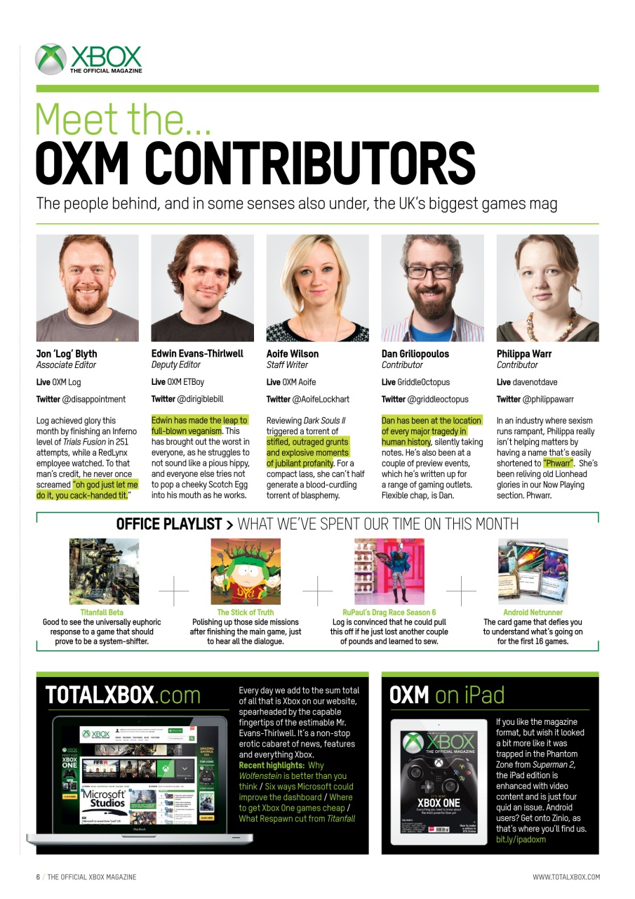 Official Xbox Magazine (UK Edition) Preview Pages