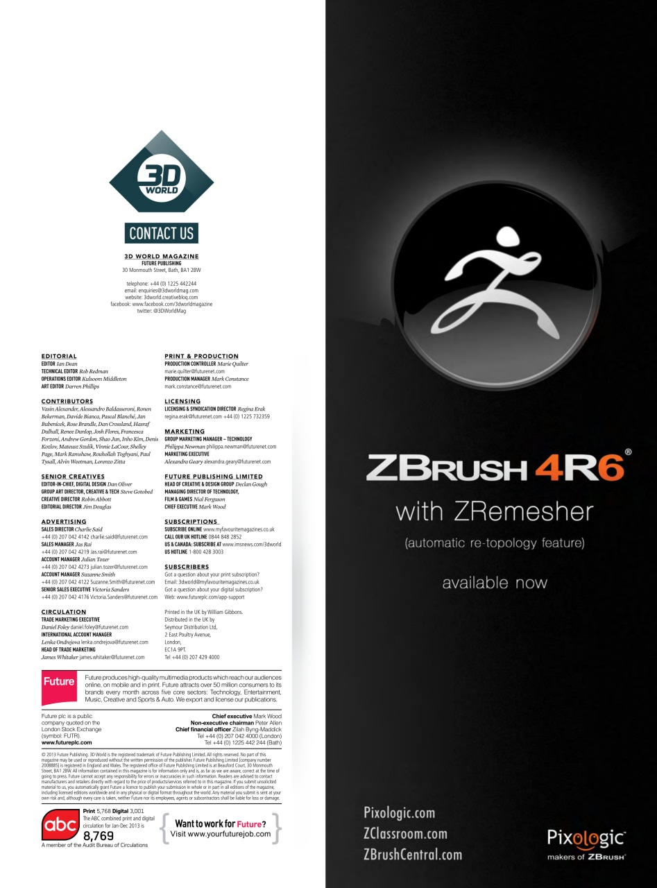 3D World Preview Pages