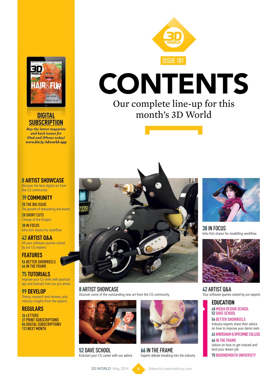 3D World Preview Pages