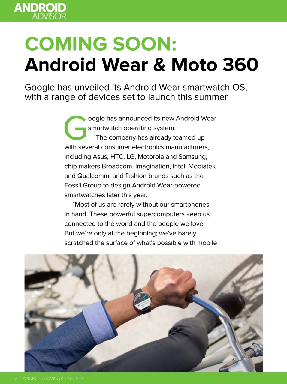 Android Advisor Preview Pages