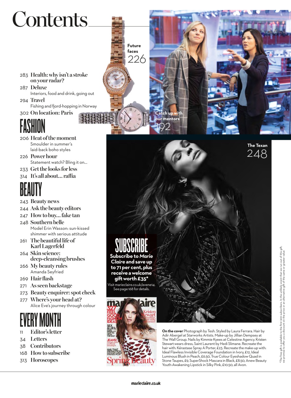Marie Claire Preview Pages