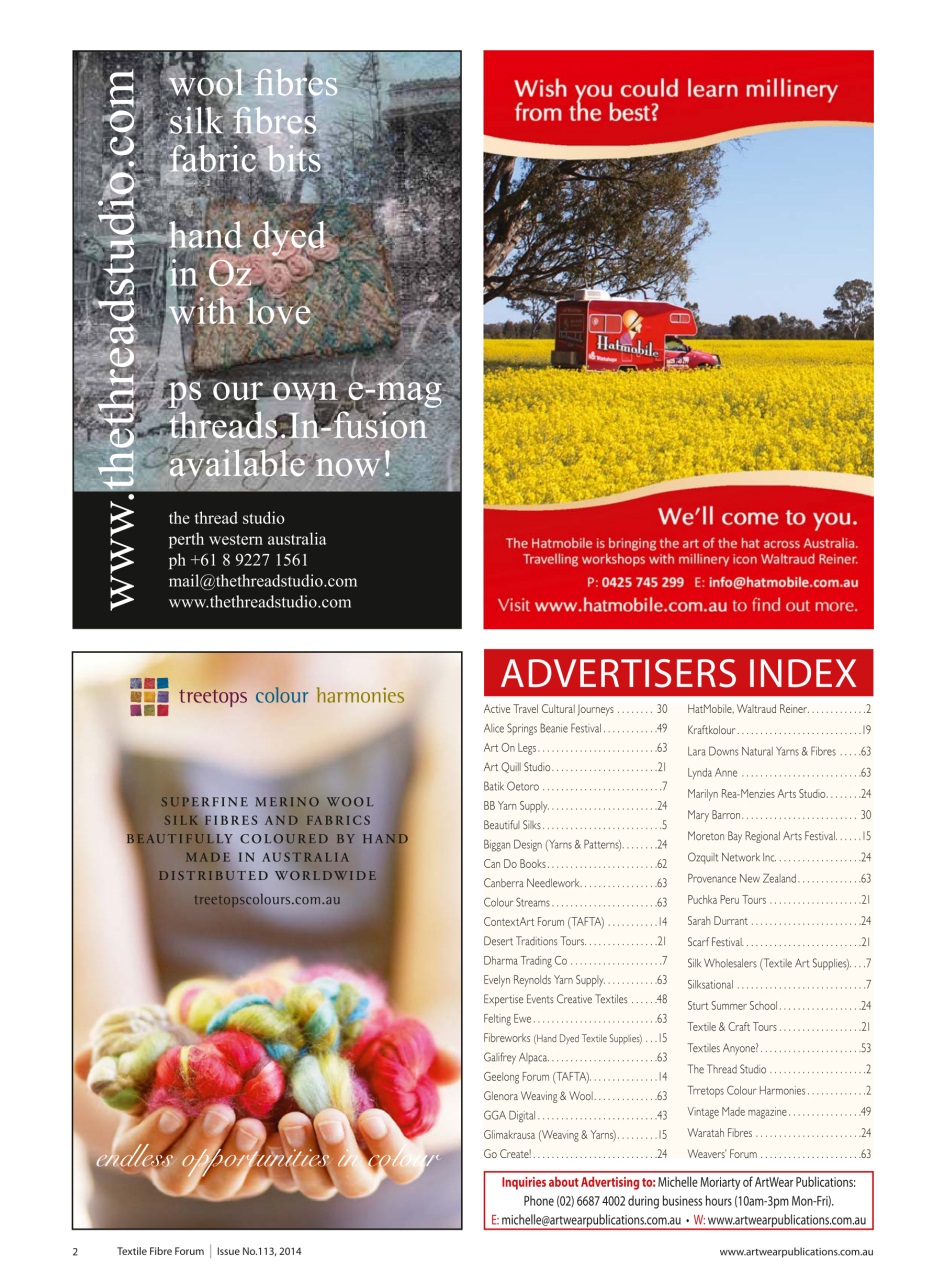 Textile Fibre Forum Preview Pages