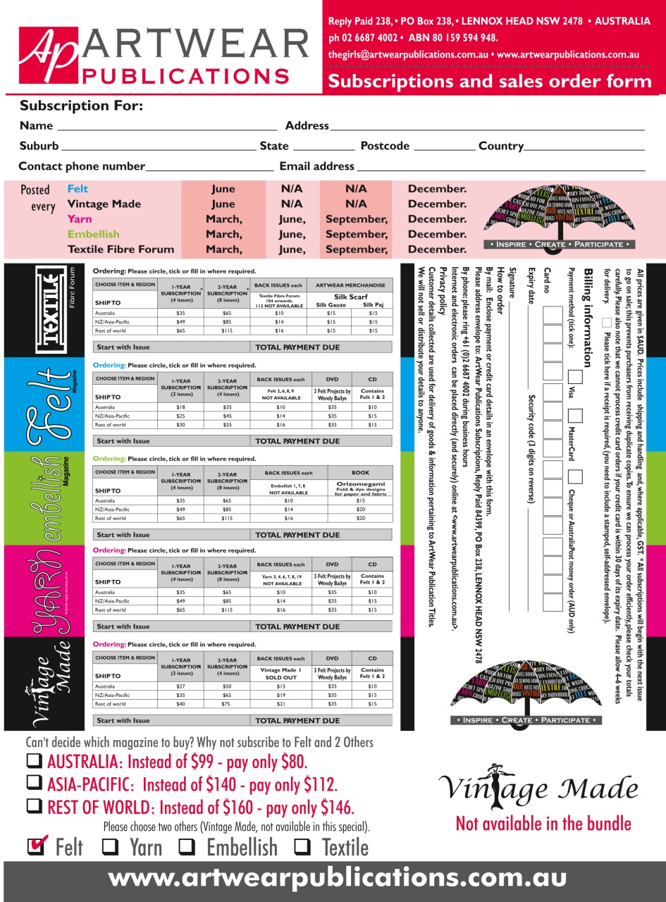 Textile Fibre Forum Preview Pages