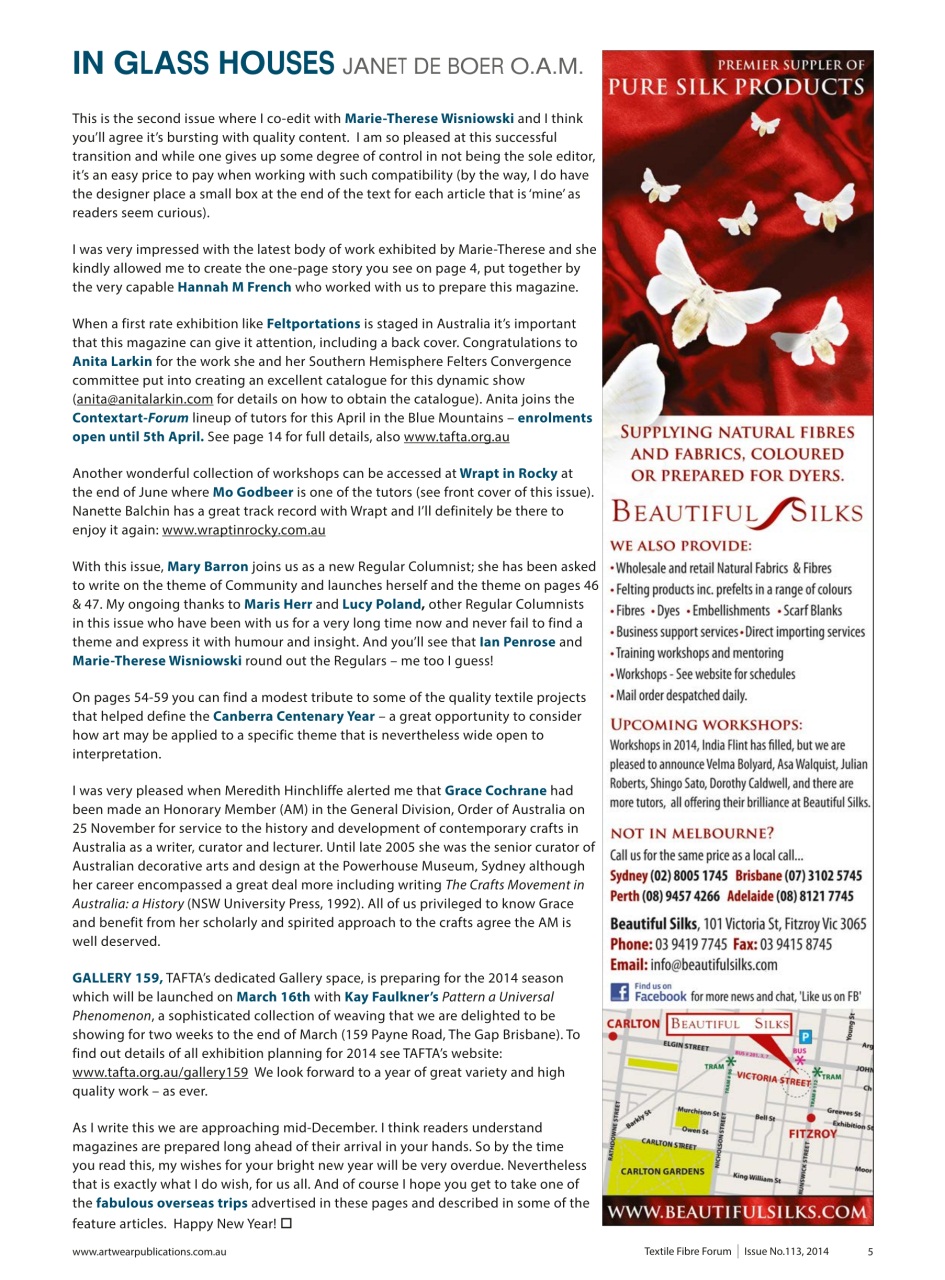 Textile Fibre Forum Preview Pages