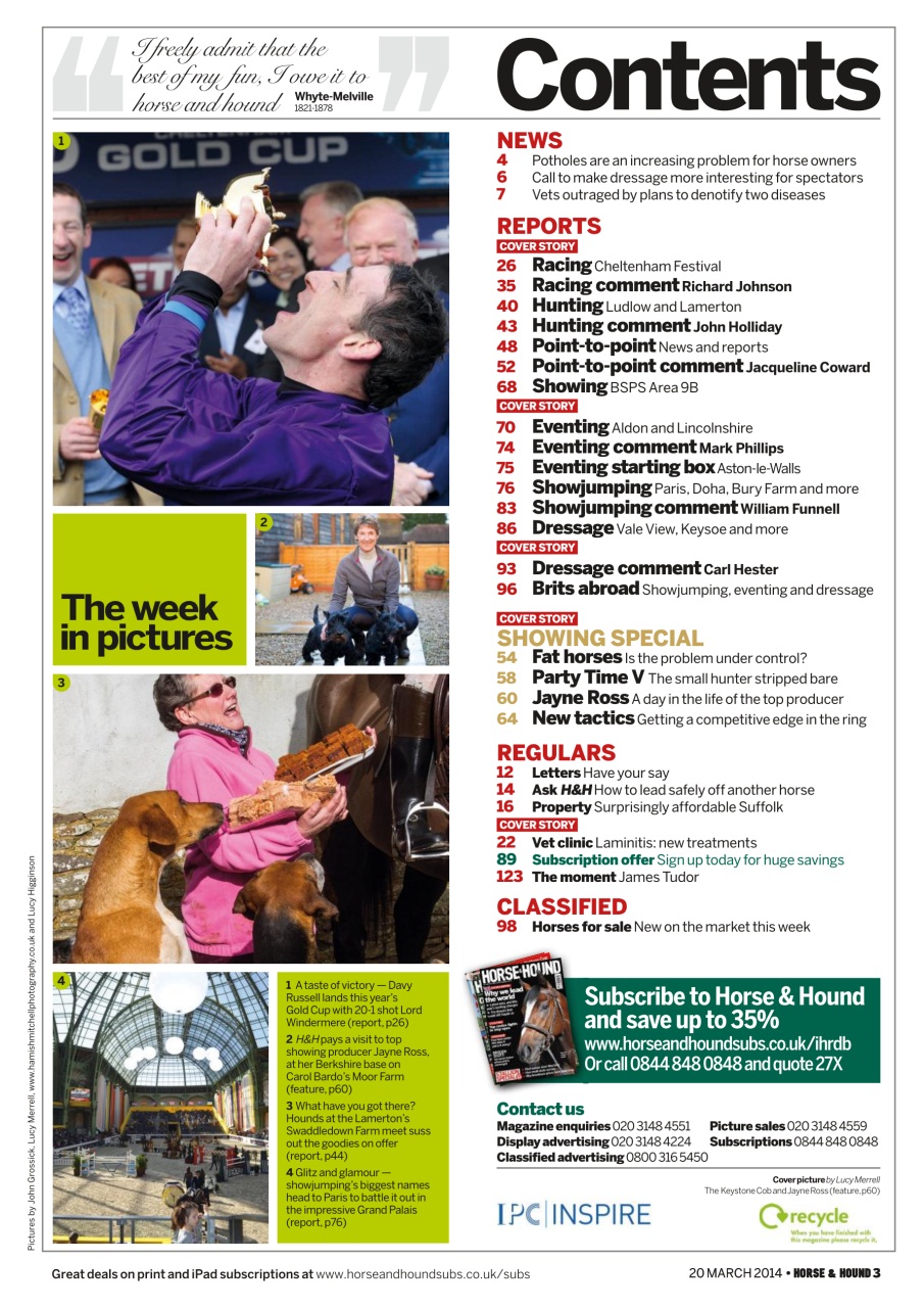 Horse & Hound Preview Pages