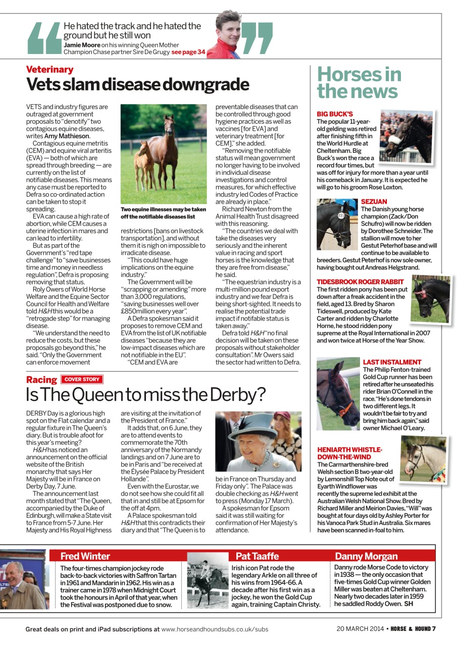 Horse & Hound Preview Pages