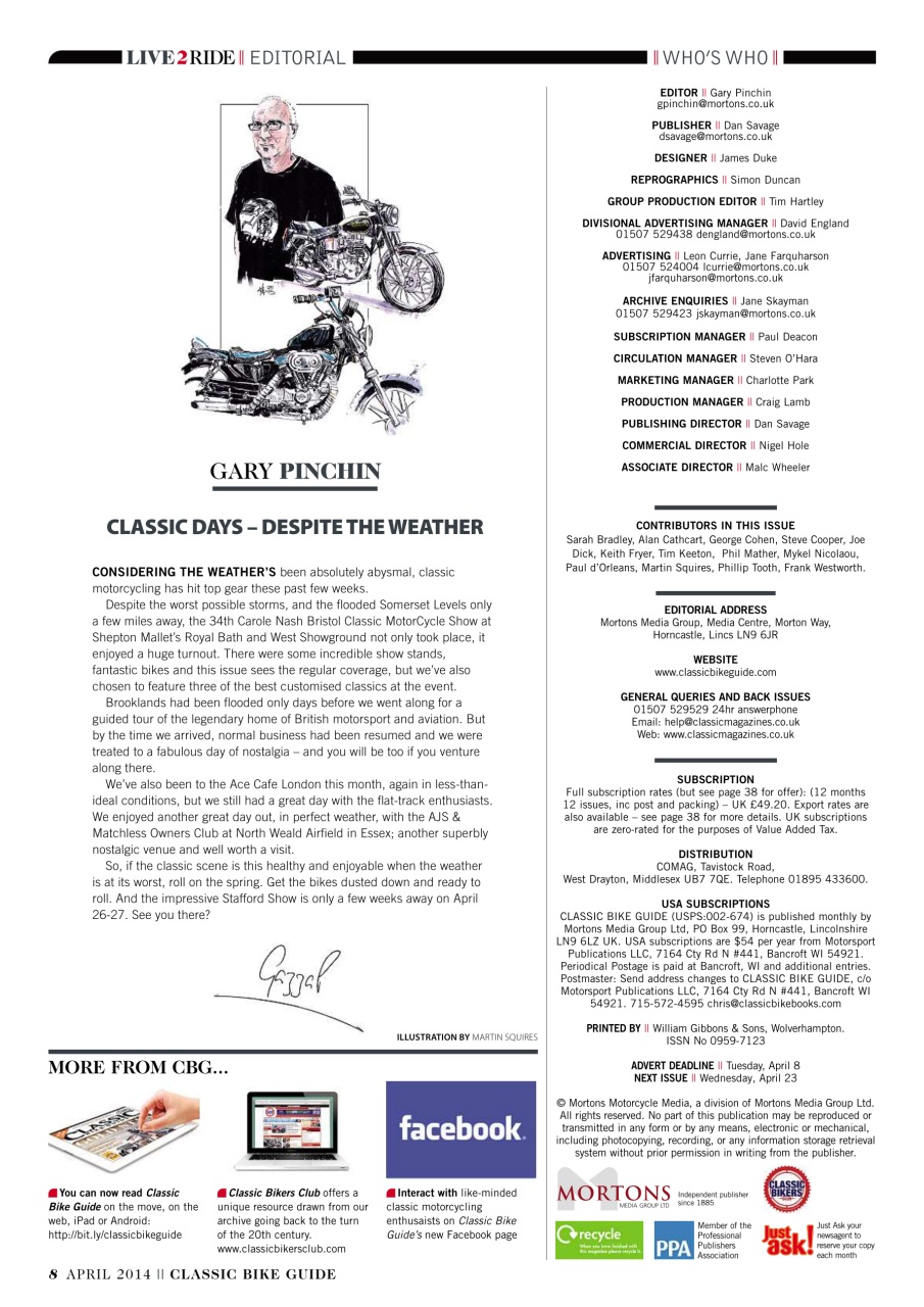 Classic Bike Guide Preview Pages