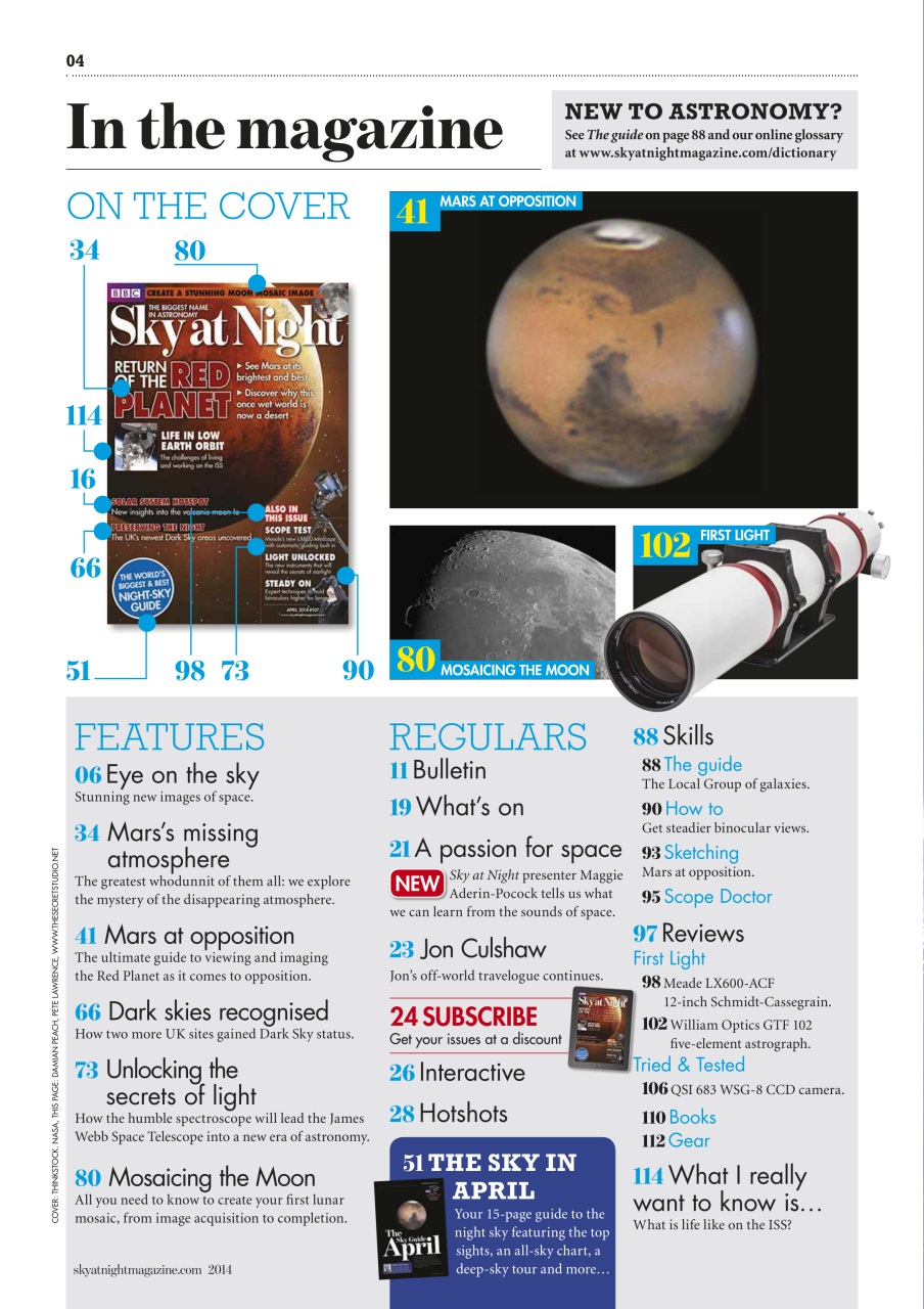 BBC Sky at Night Magazine Preview Pages