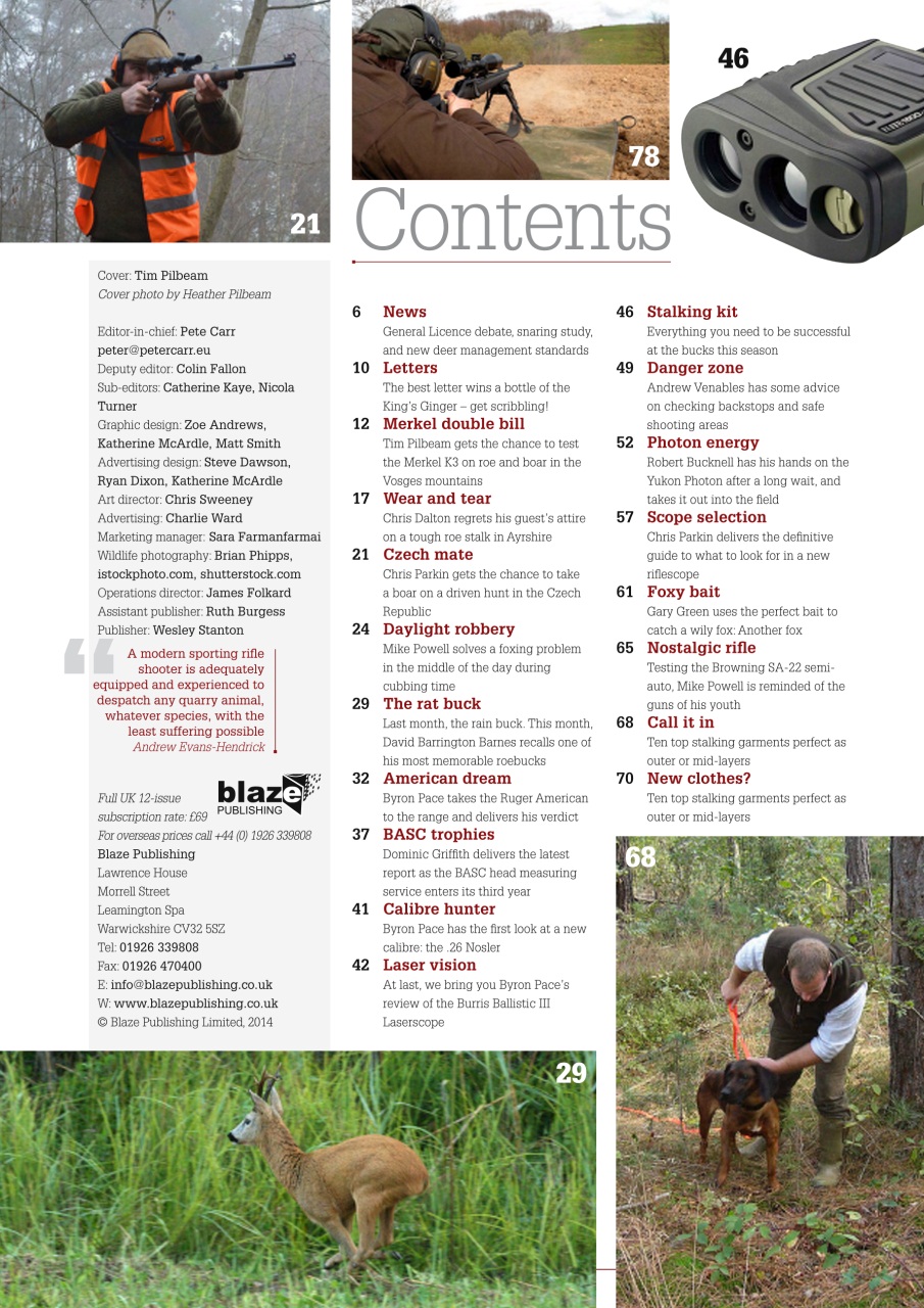 Sporting Rifle Preview Pages