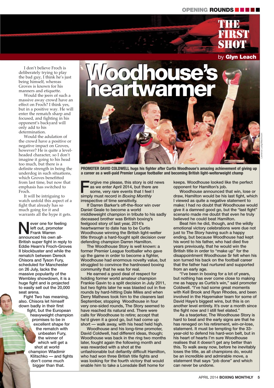 Boxing Monthly Preview Pages