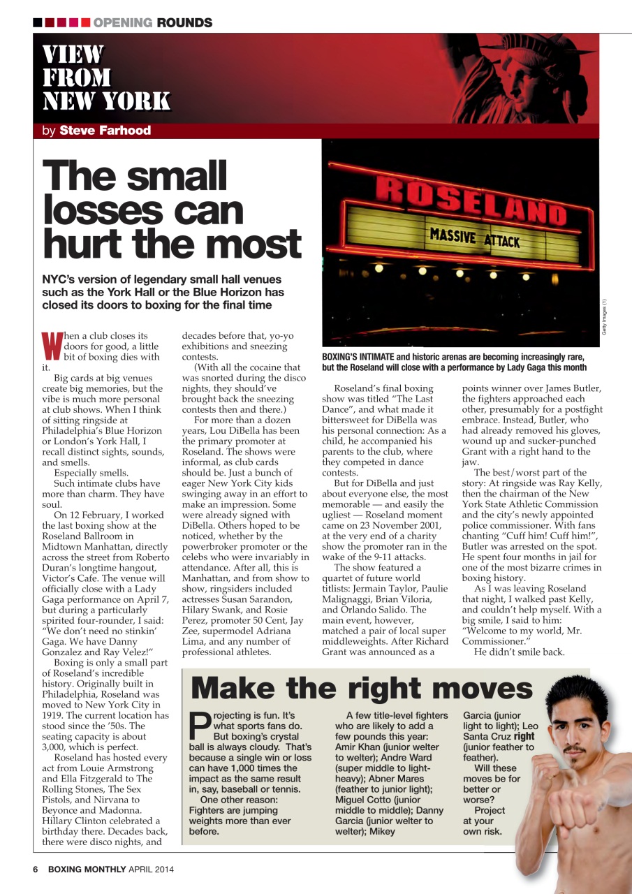 Boxing Monthly Preview Pages