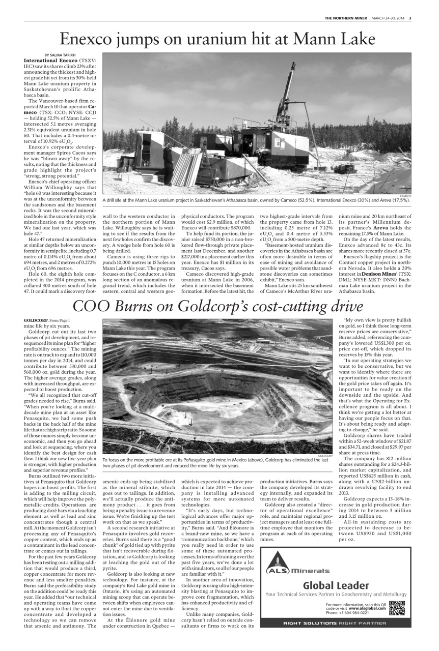 The Northern Miner Preview Pages