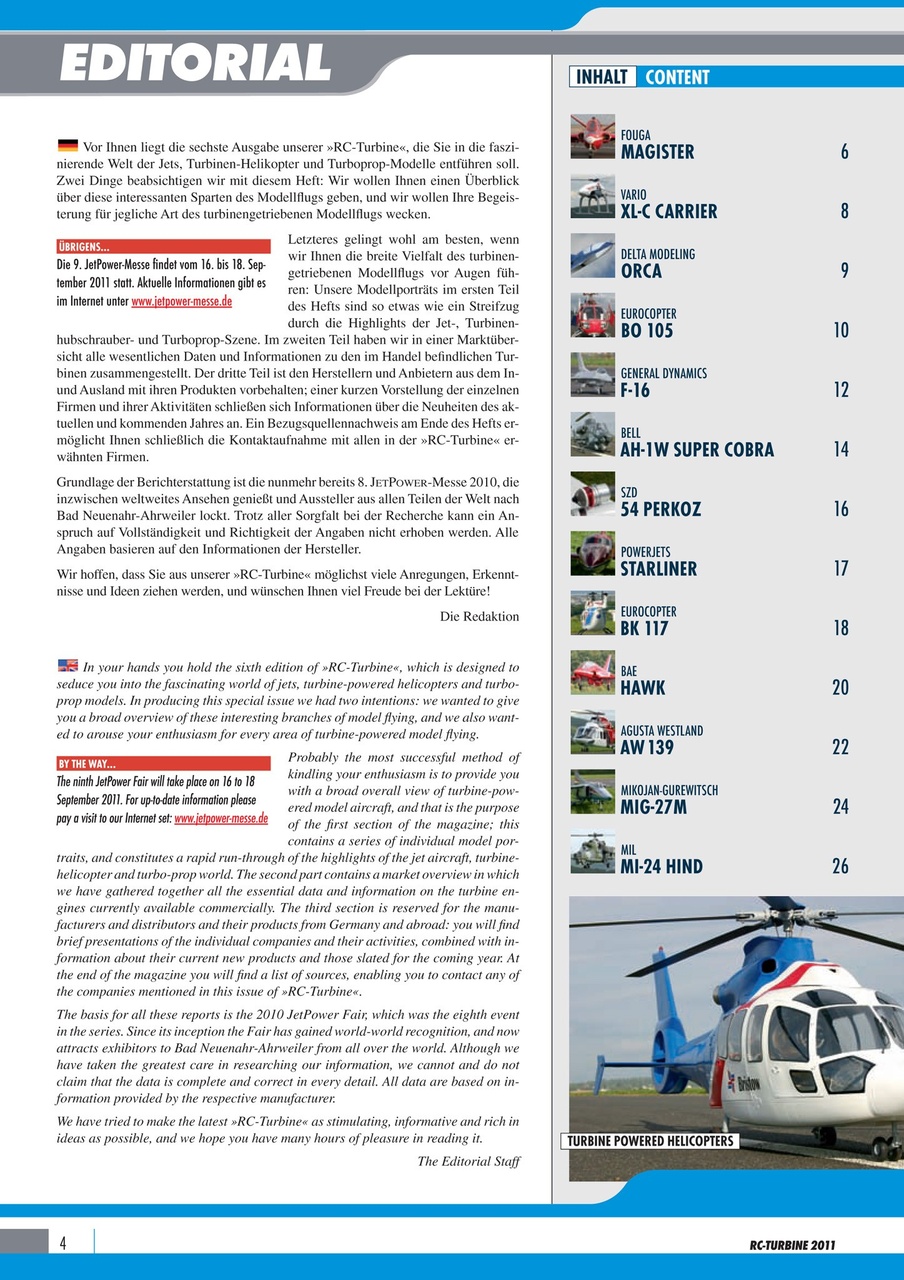 RC Turbine - Jets & Helicopter Preview Pages
