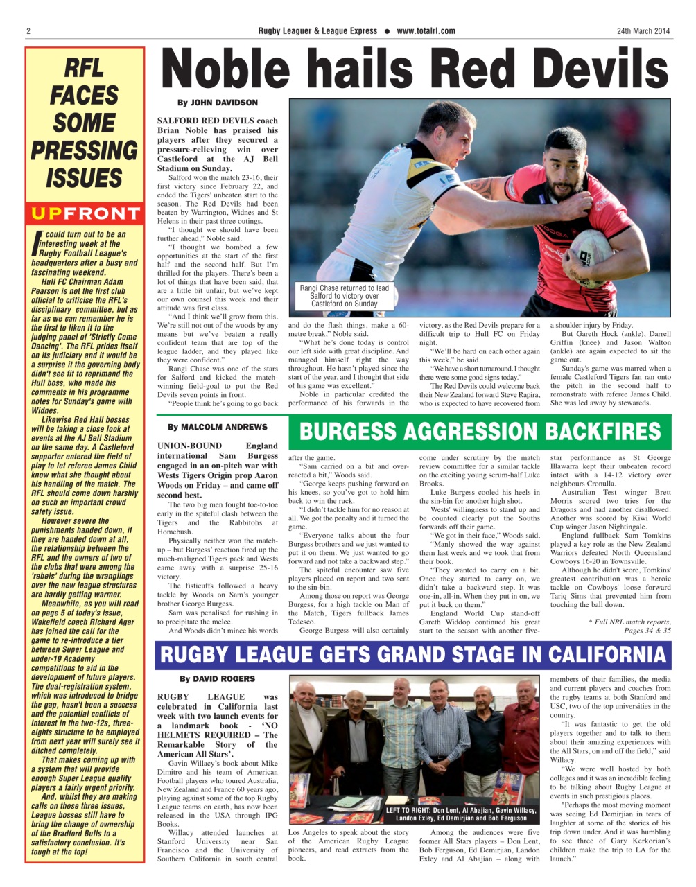League Express Preview Pages