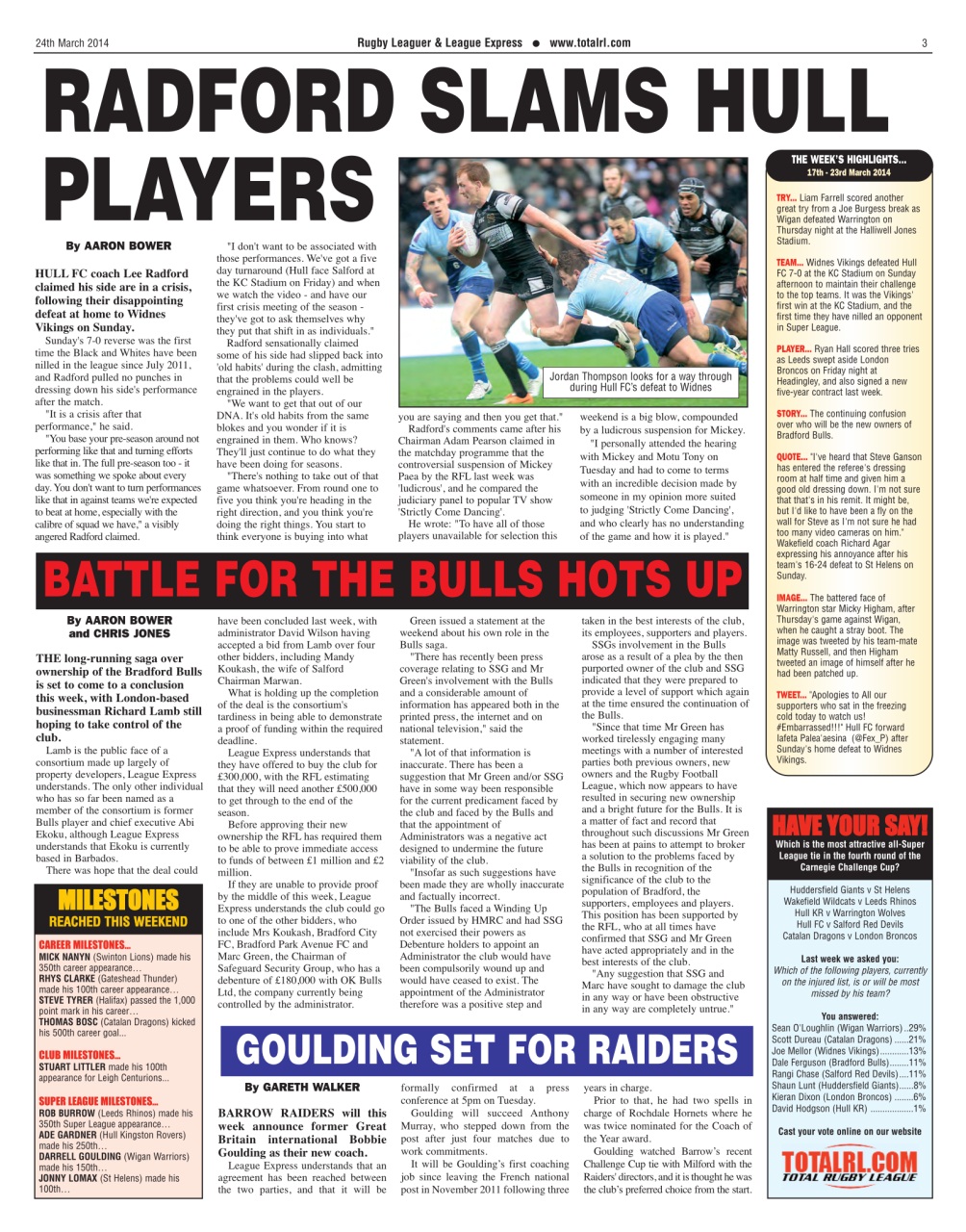 League Express Preview Pages