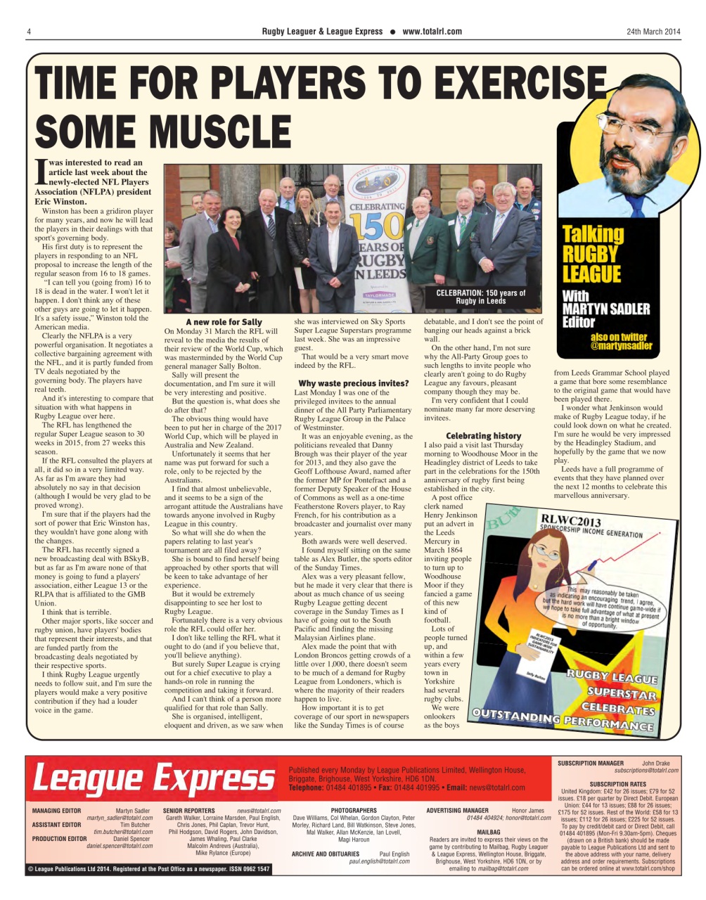 League Express Preview Pages
