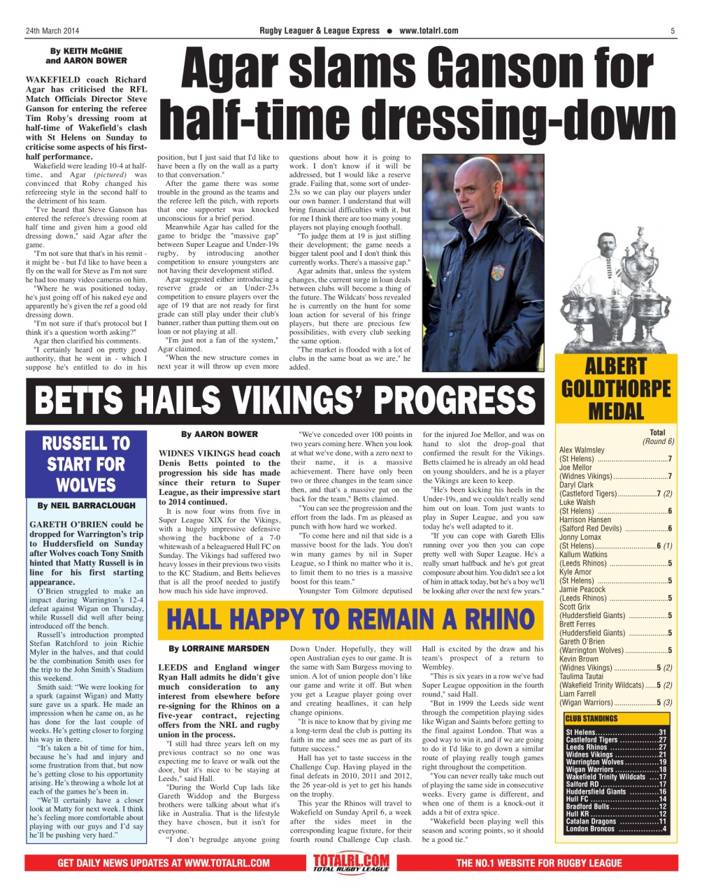 League Express Preview Pages