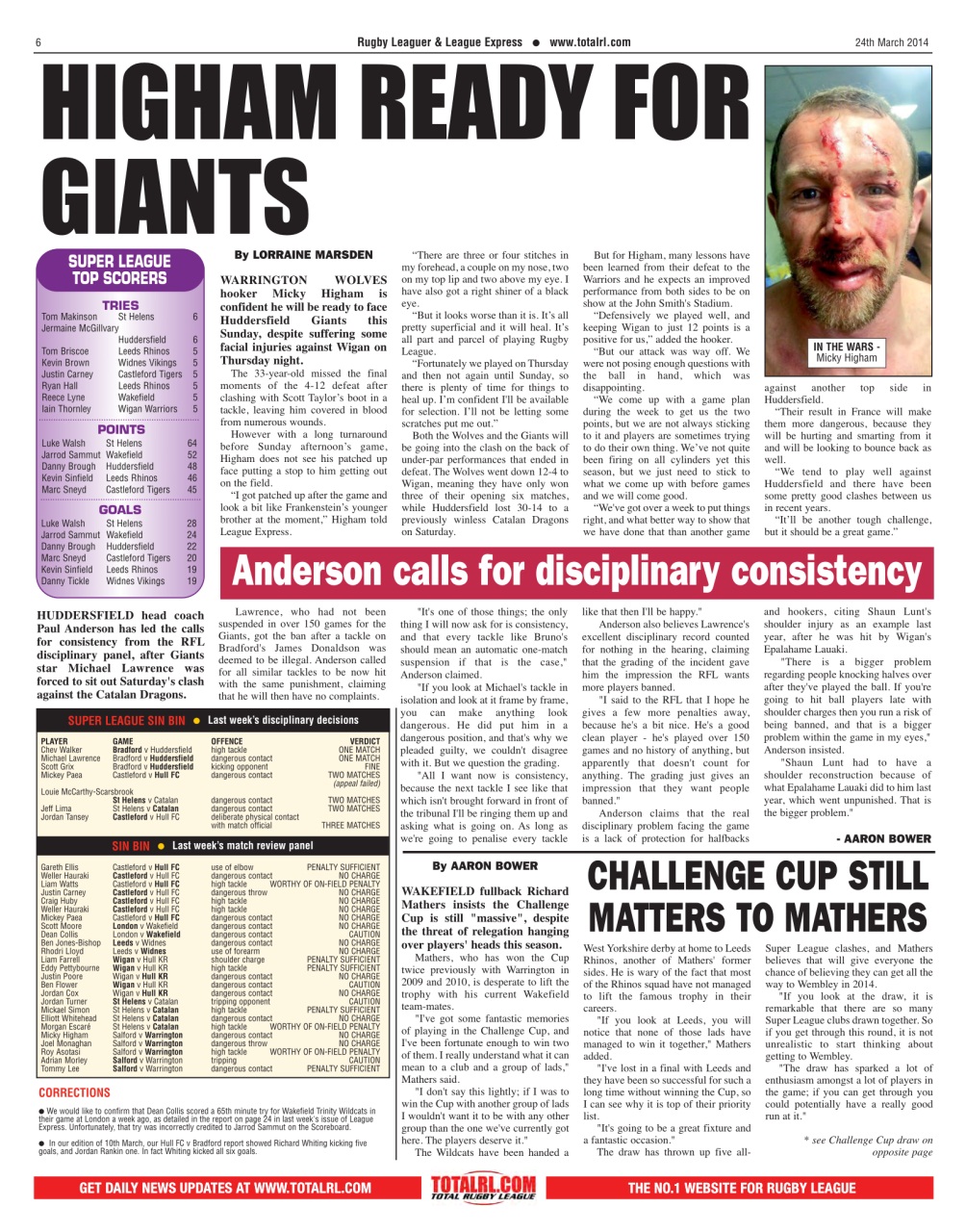 League Express Preview Pages