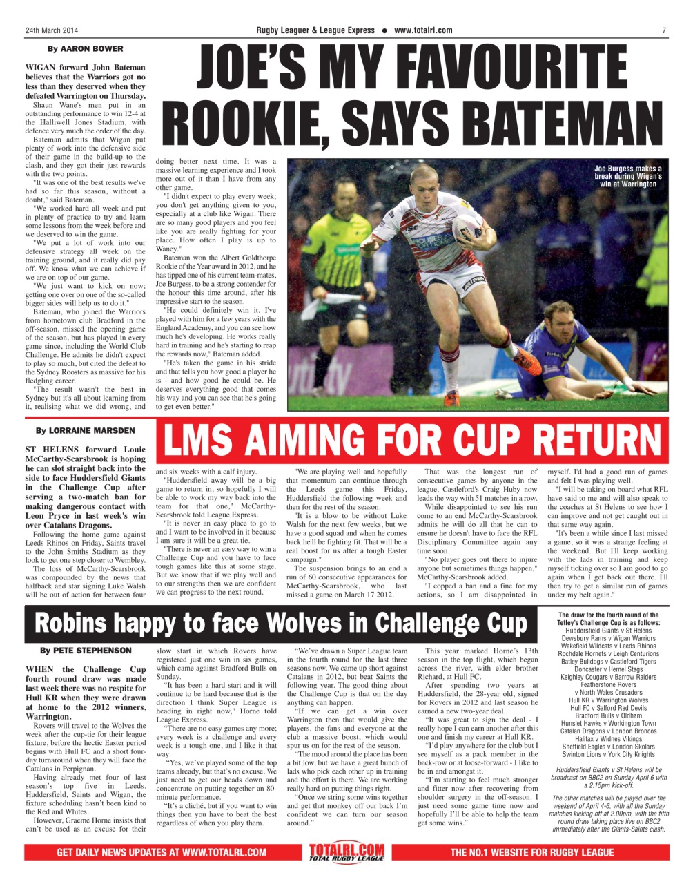 League Express Preview Pages