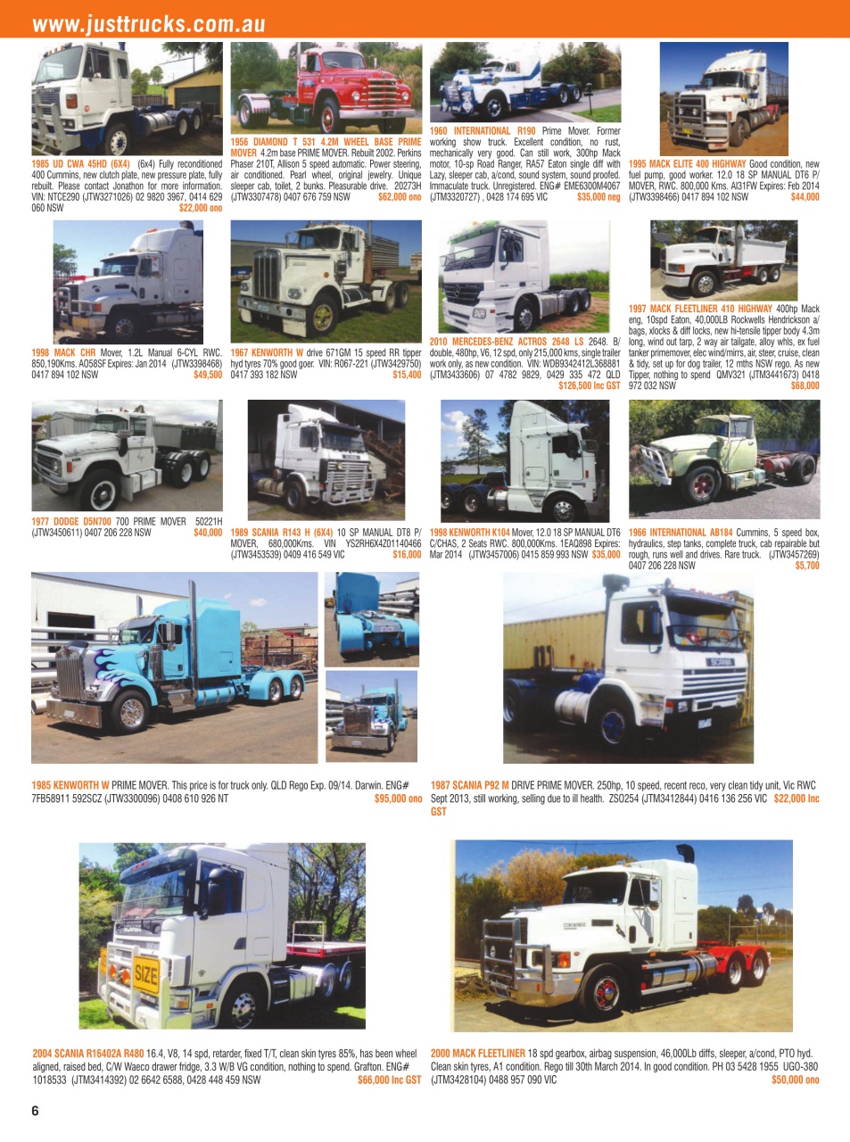 JUST TRUCKS Preview Pages