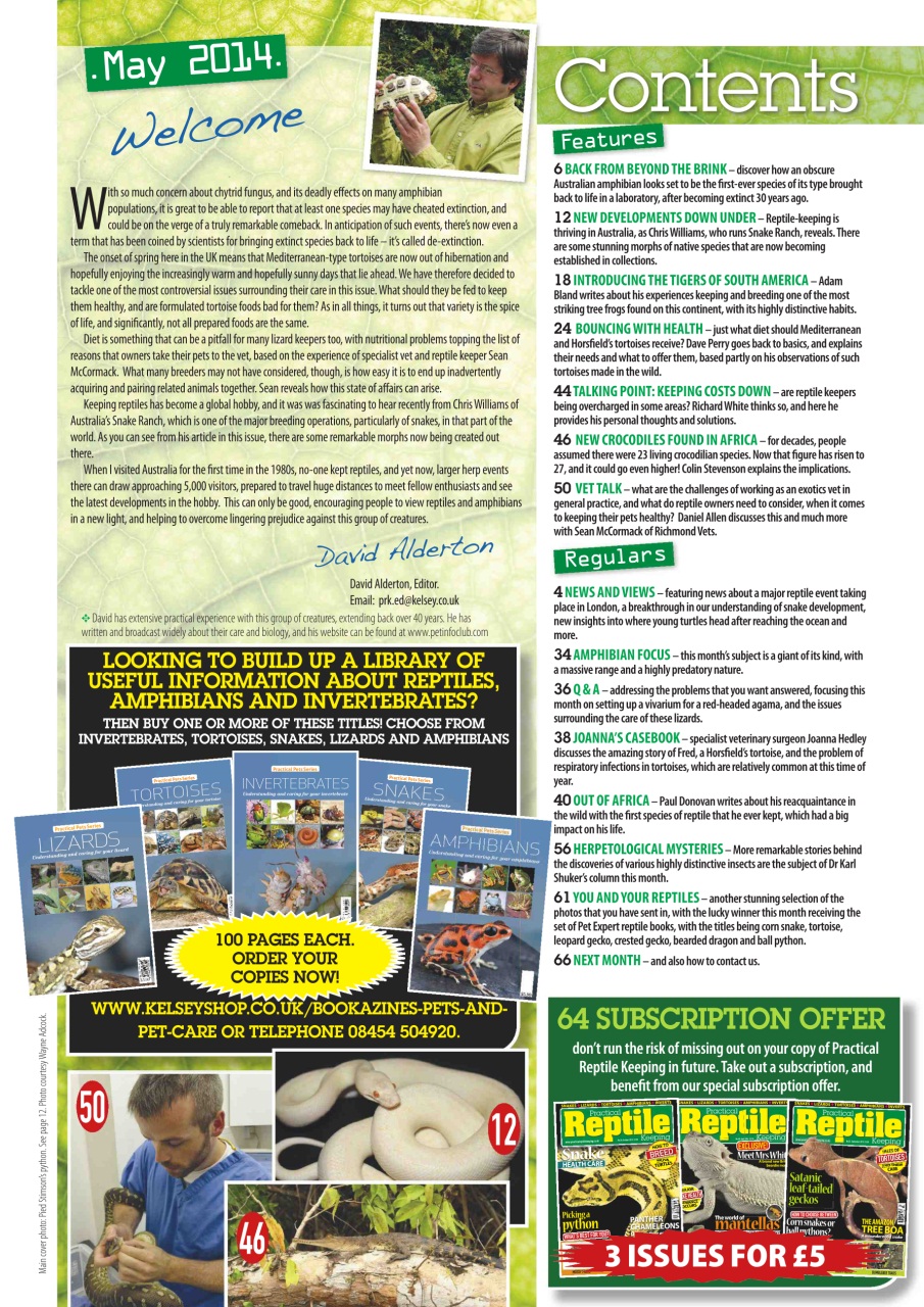 Practical Reptile Keeping Preview Pages