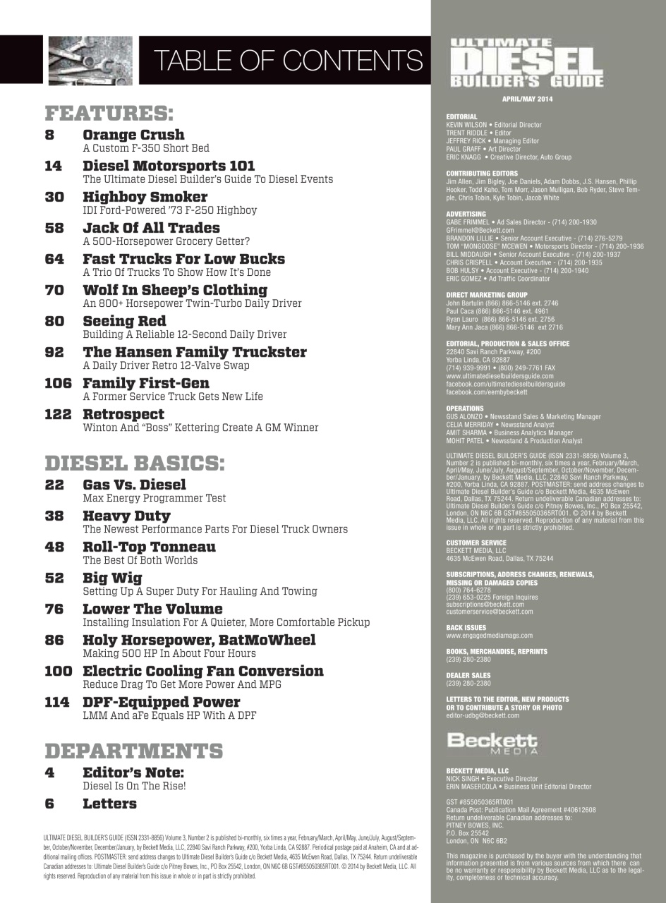 Ultimate Diesel Builders Guide Preview Pages