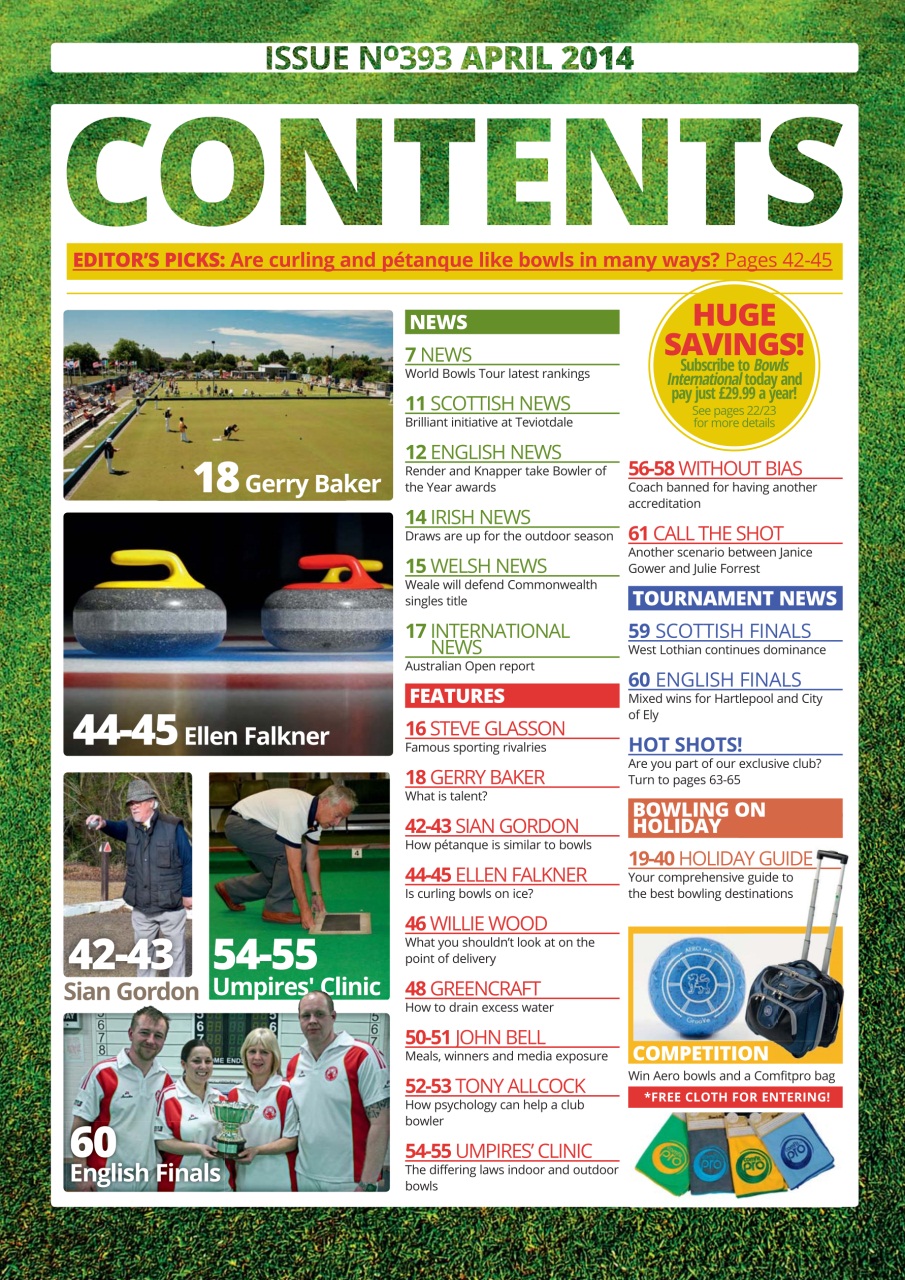 Bowls International Preview Pages