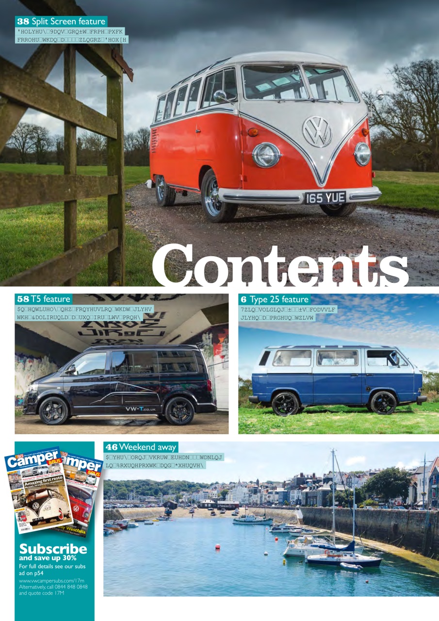 VW Camper Preview Pages