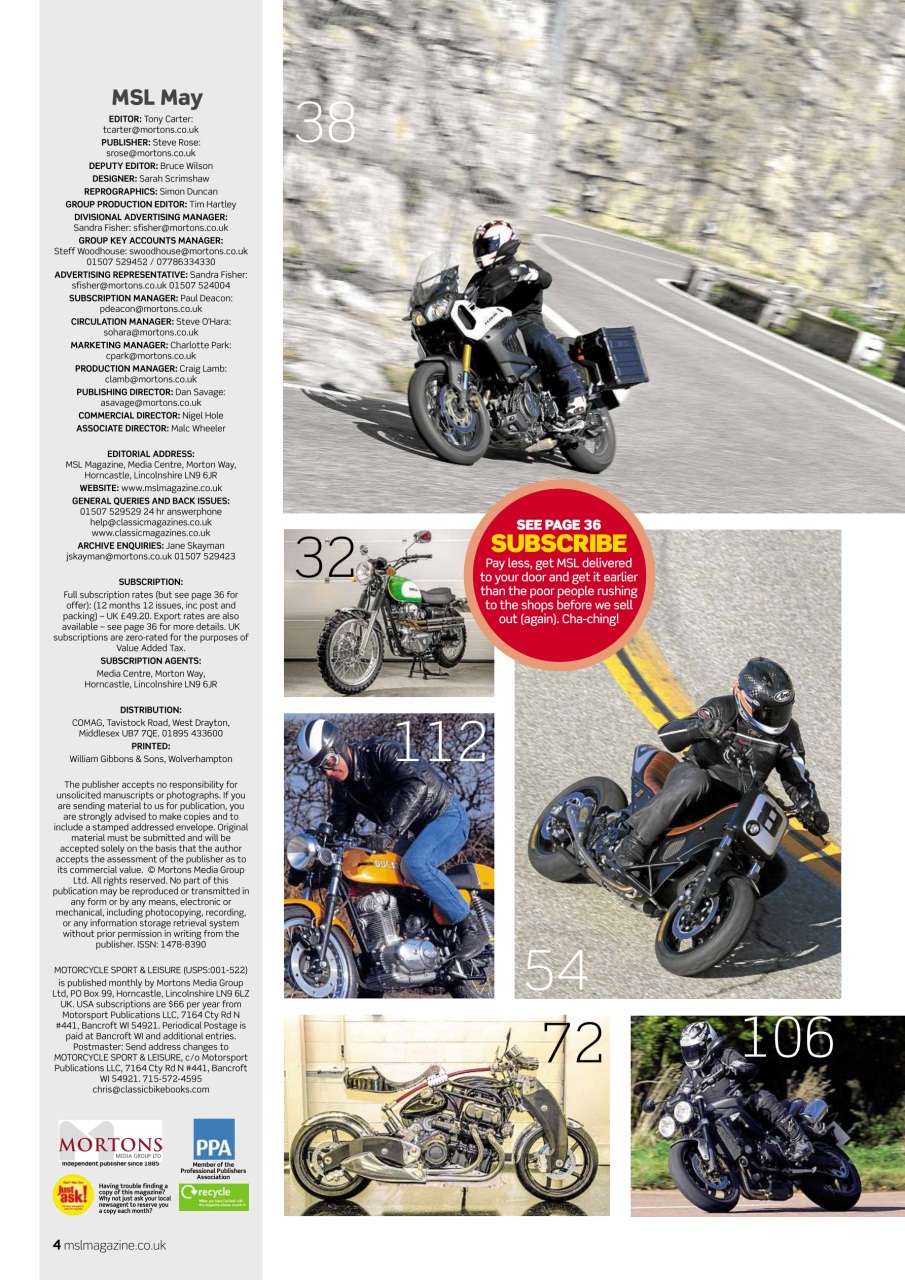 Motorcycle Sport & Leisure Preview Pages