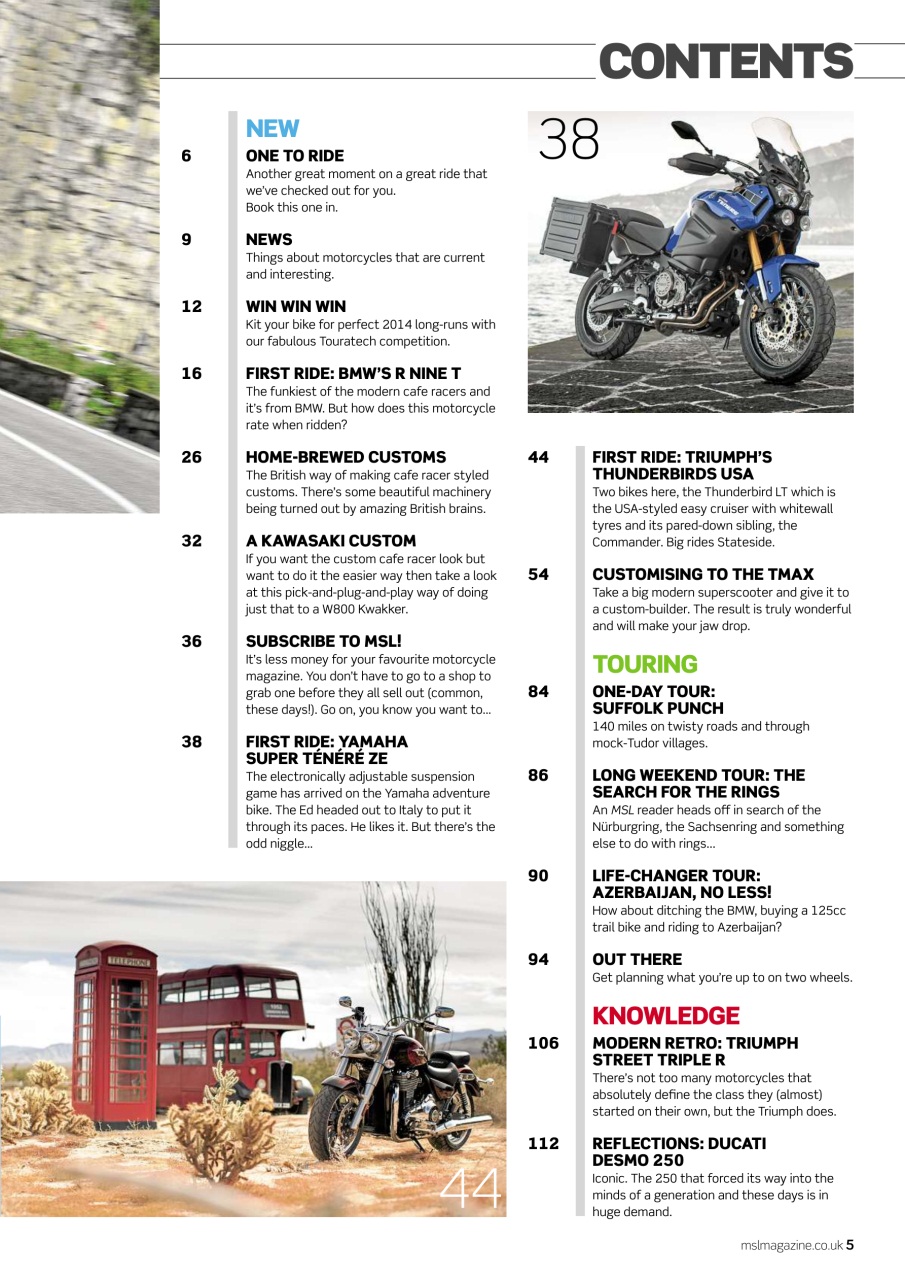 Motorcycle Sport & Leisure Preview Pages