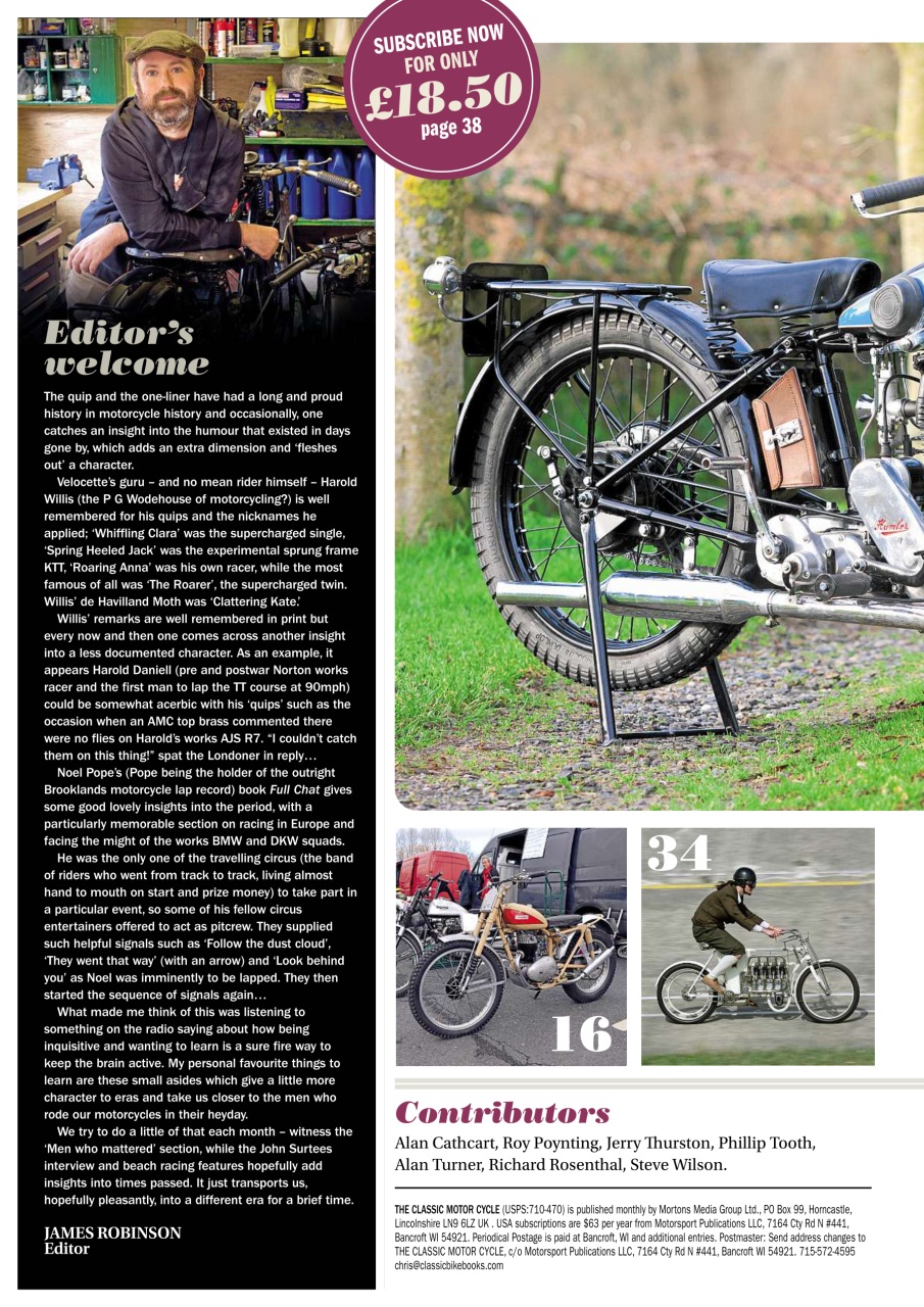 The Classic MotorCycle Preview Pages