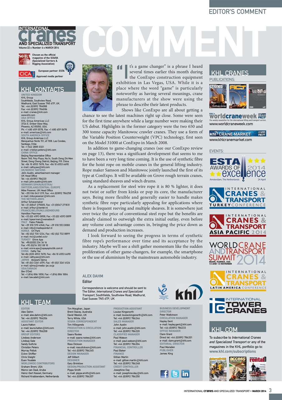 Int. Cranes and Specialized Transp Preview Pages