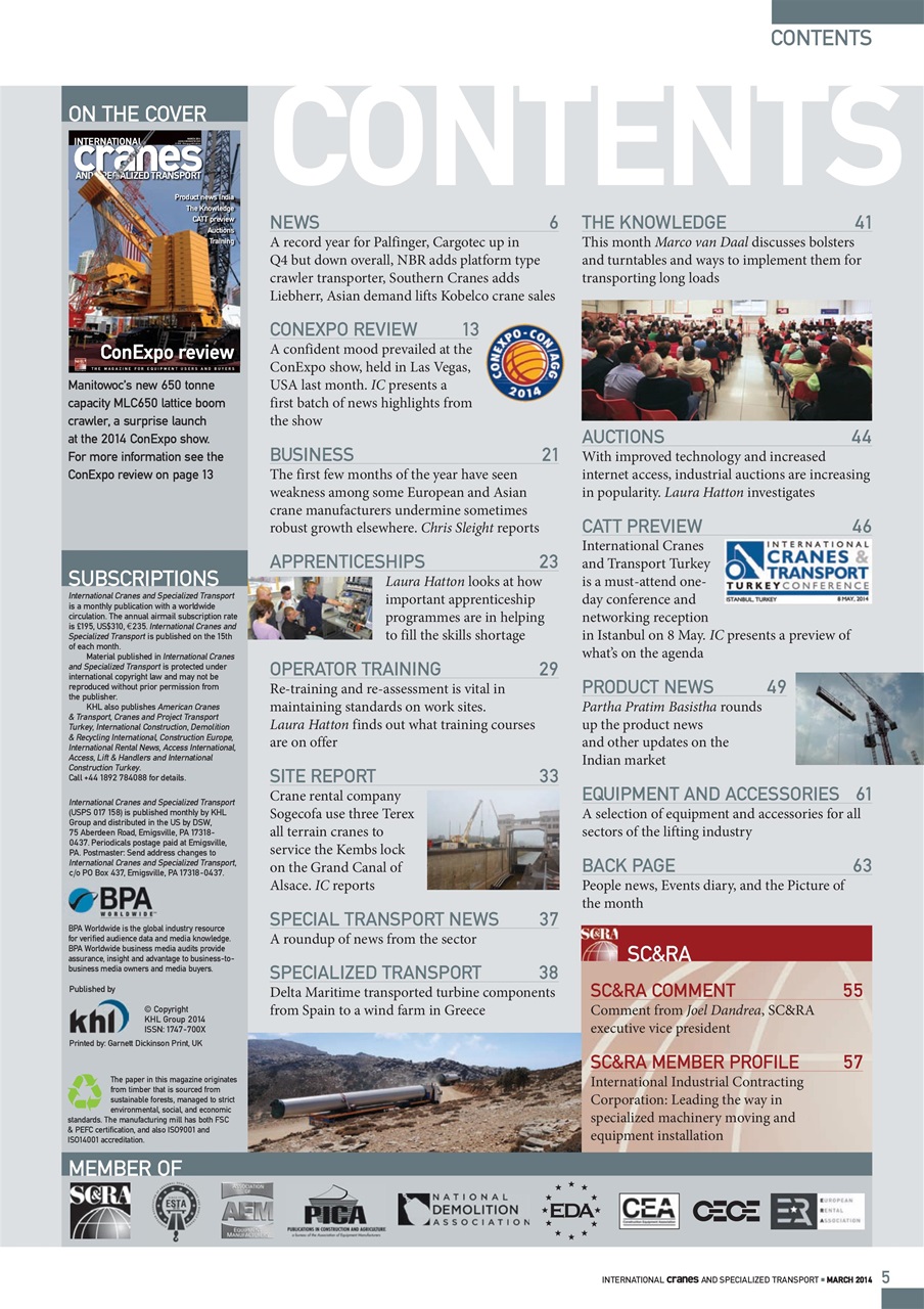 Int. Cranes and Specialized Transp Preview Pages