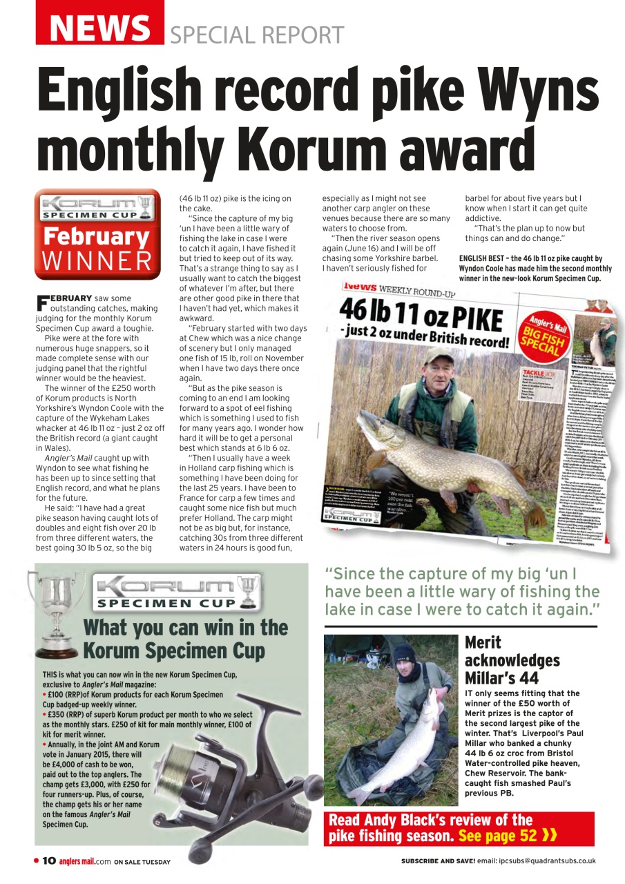 Anglers Mail Preview Pages