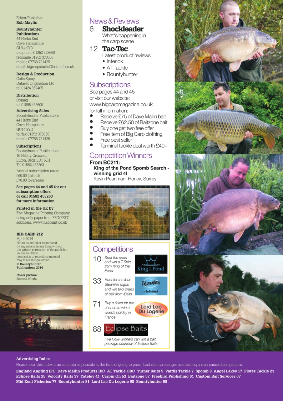 Big Carp Magazine Preview Pages