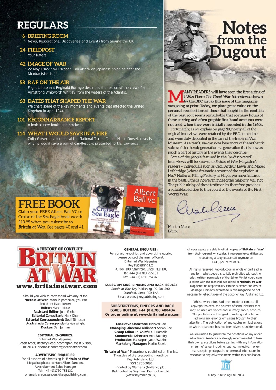 Britain at War Magazine Preview Pages