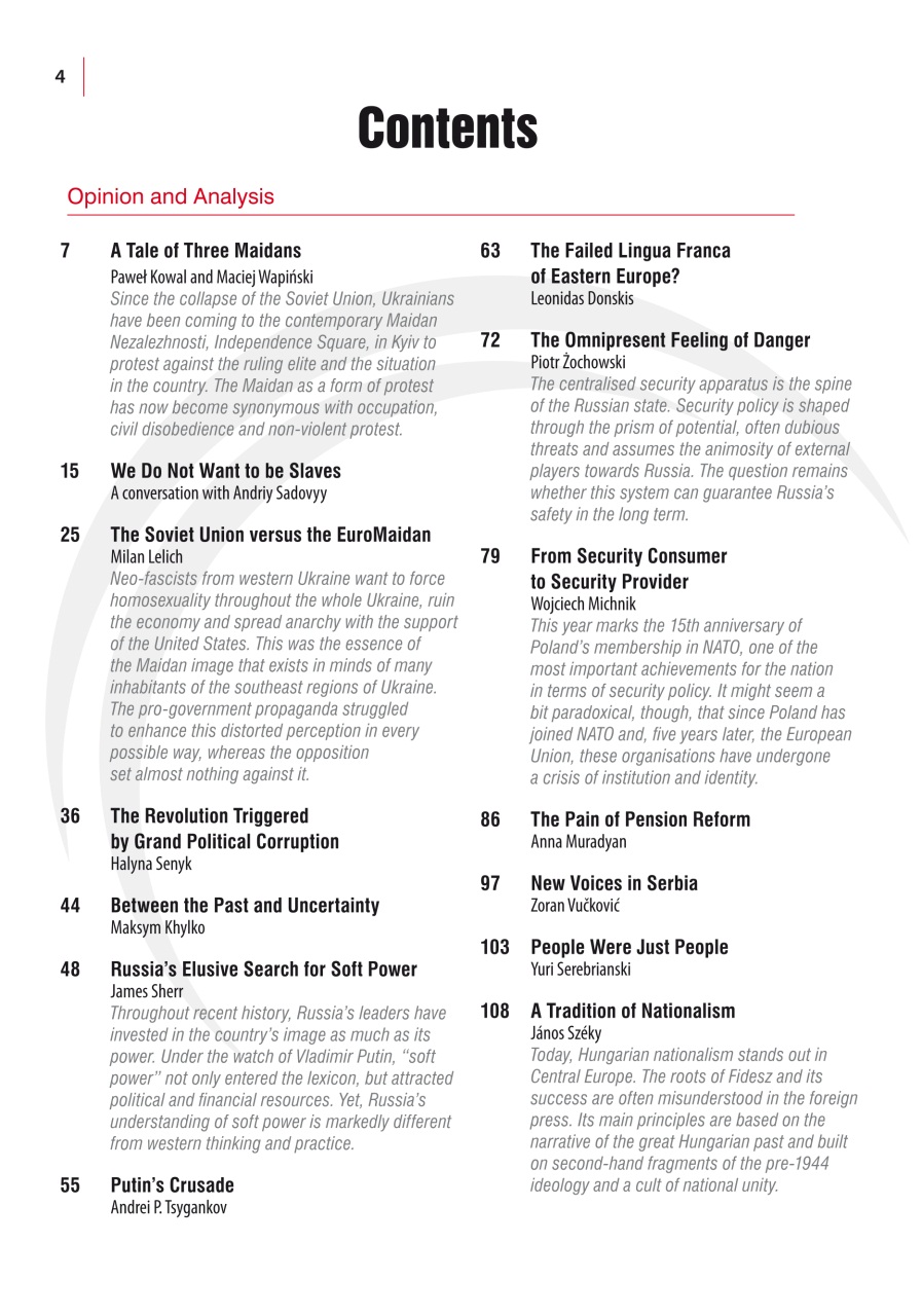 New Eastern Europe Preview Pages