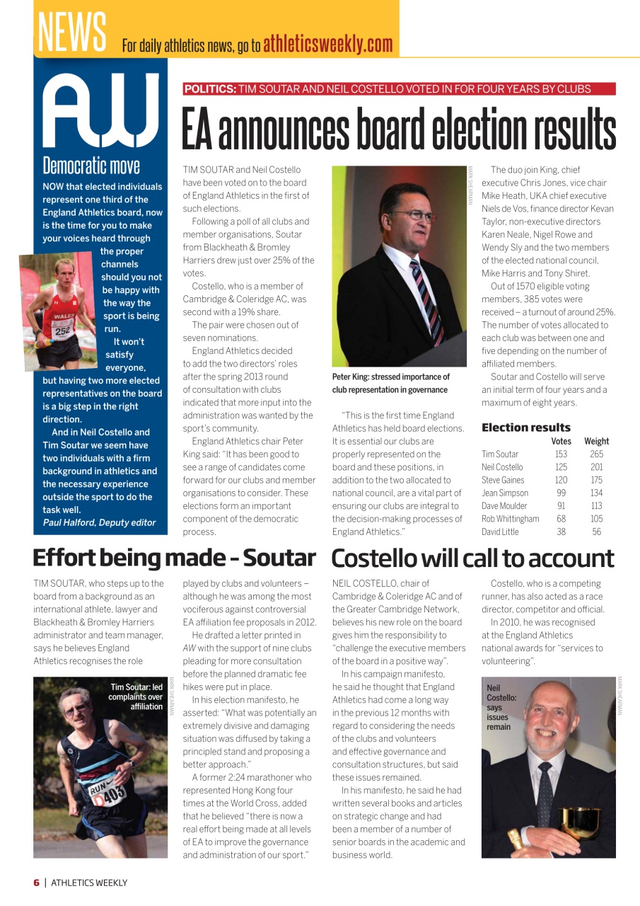 AW – Athletics Weekly Magazine Preview Pages