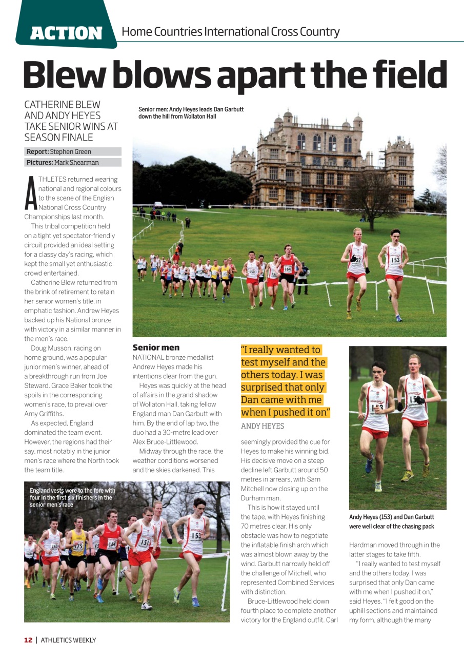 AW – Athletics Weekly Magazine Preview Pages