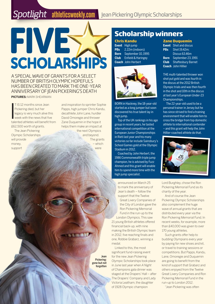 AW – Athletics Weekly Magazine Preview Pages