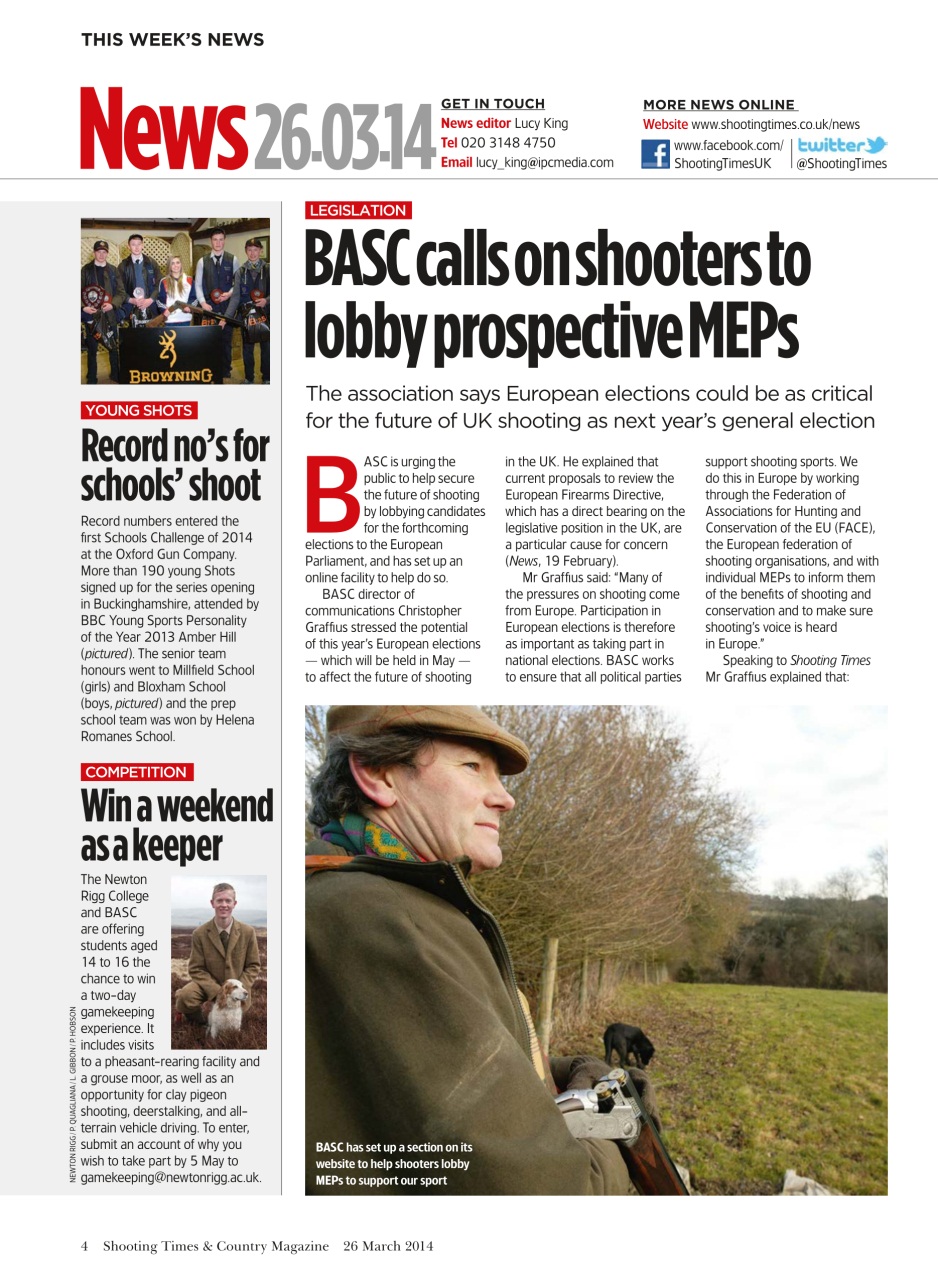 Shooting Times & Country Preview Pages