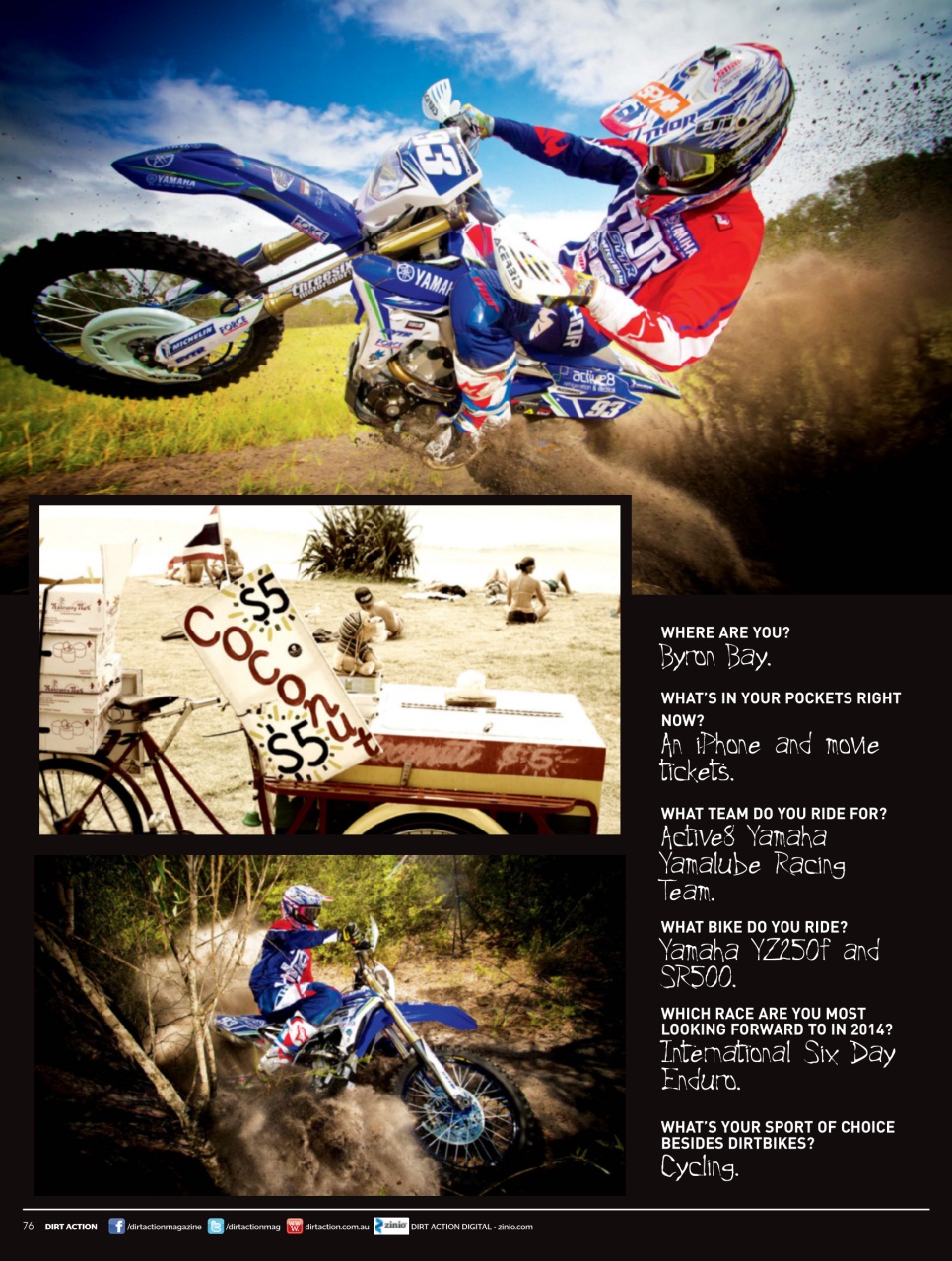 Dirt Action Preview Pages