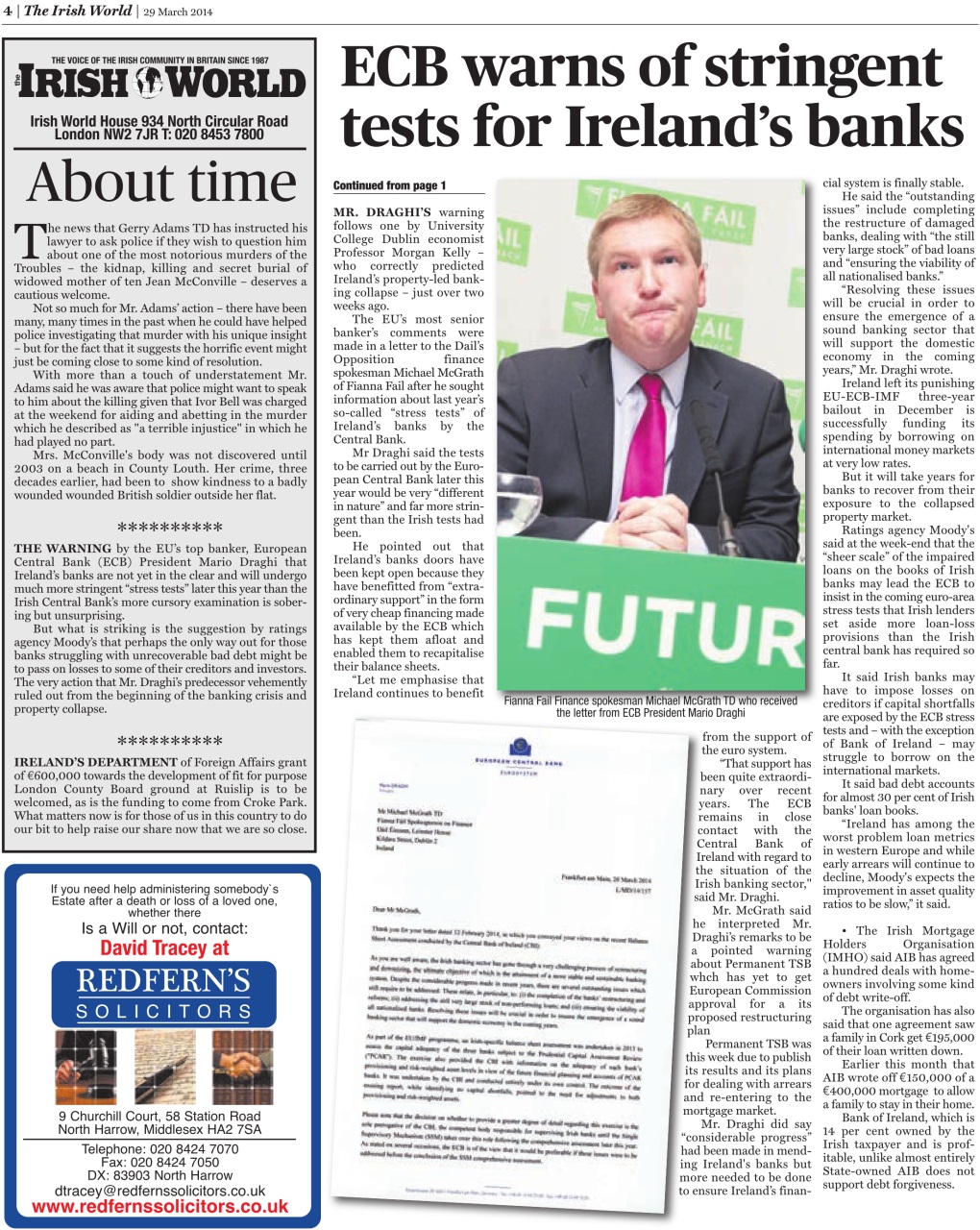 Irish World Preview Pages