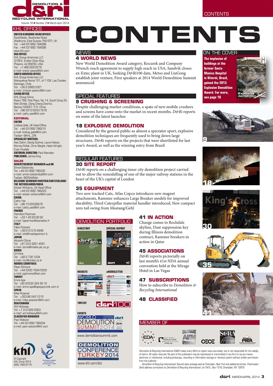 Demolition & Recycling International Preview Pages